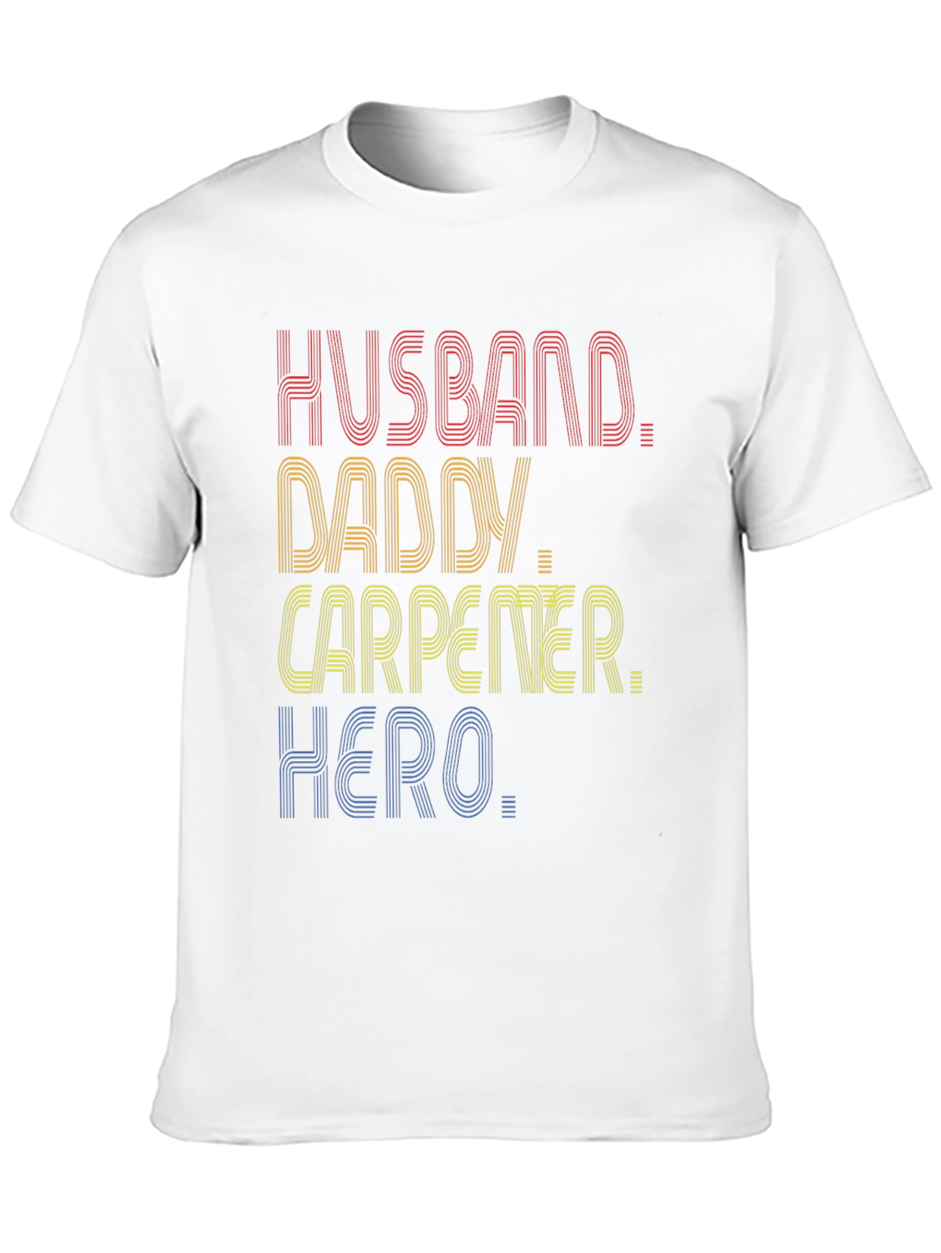 Black Husband Daddy Carpenter Hero T-Shirt view 10
