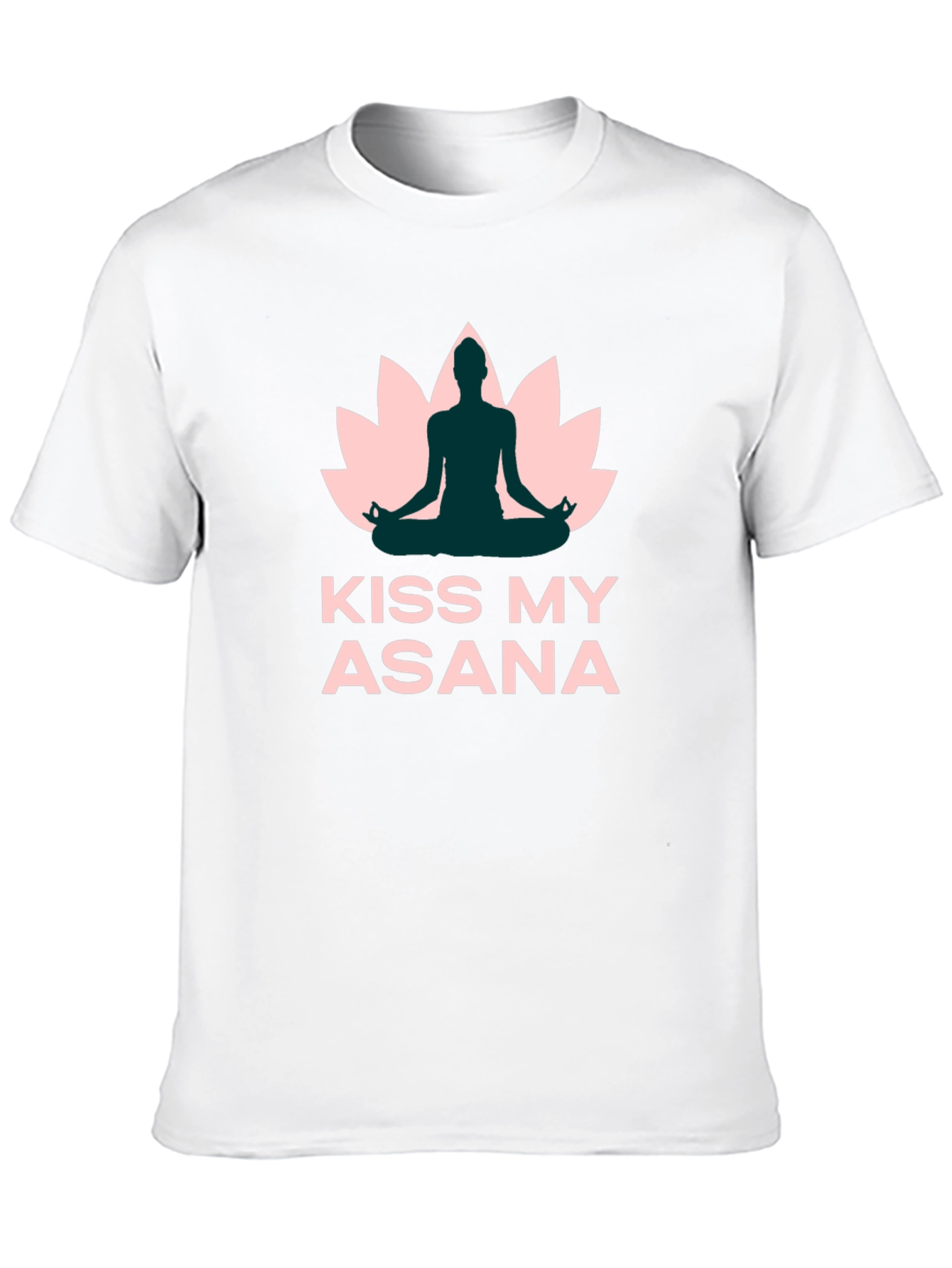 Black Yoga T-Shirt - Kiss My Asana - Black view 10