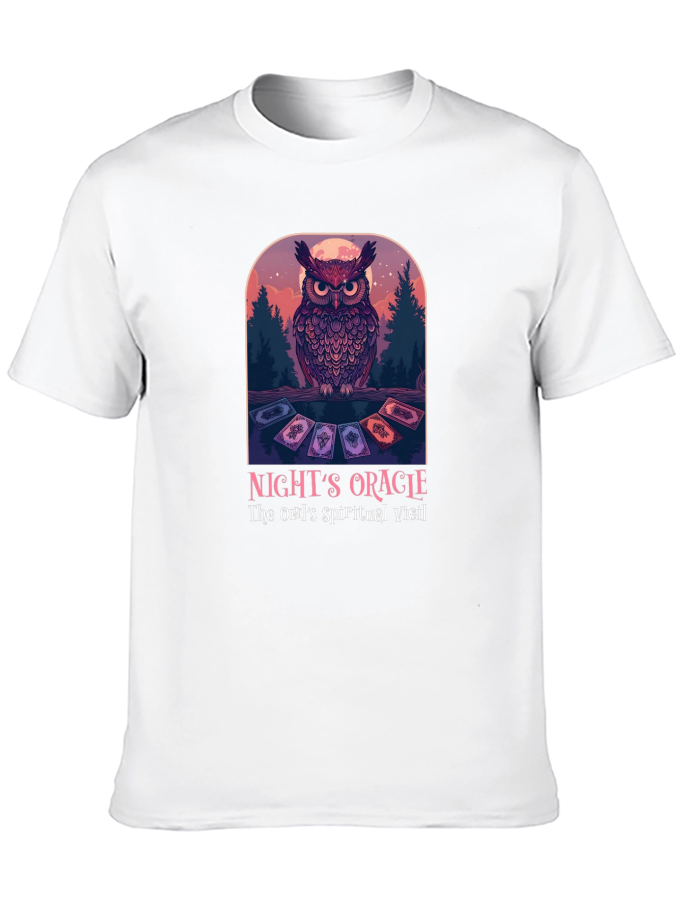 Black Night's Oracle Owl Graphic T-Shirt view 10