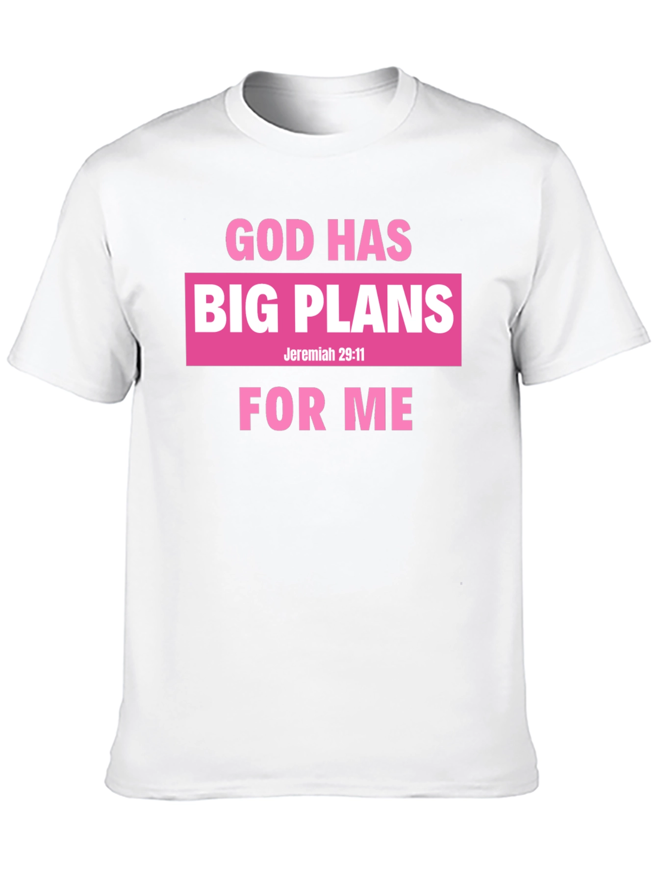 Black God Has Big Plans for Me Black T-Shirt view 10