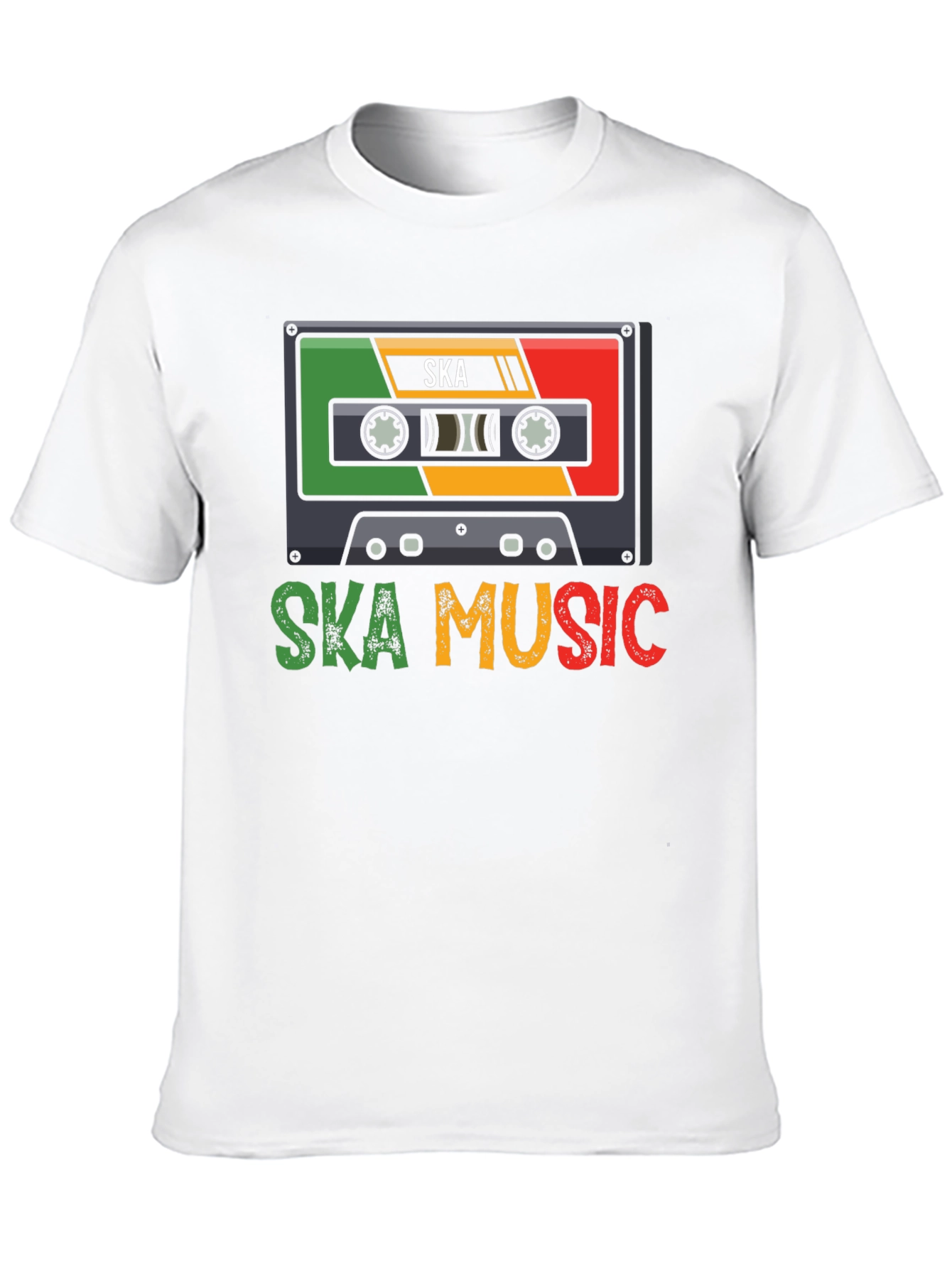 Black Ska Music Cassette T-Shirt view 10