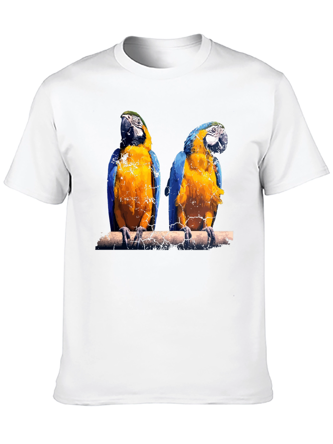 Black Parrot Graphic Tee - Vibrant Bird Print view 10