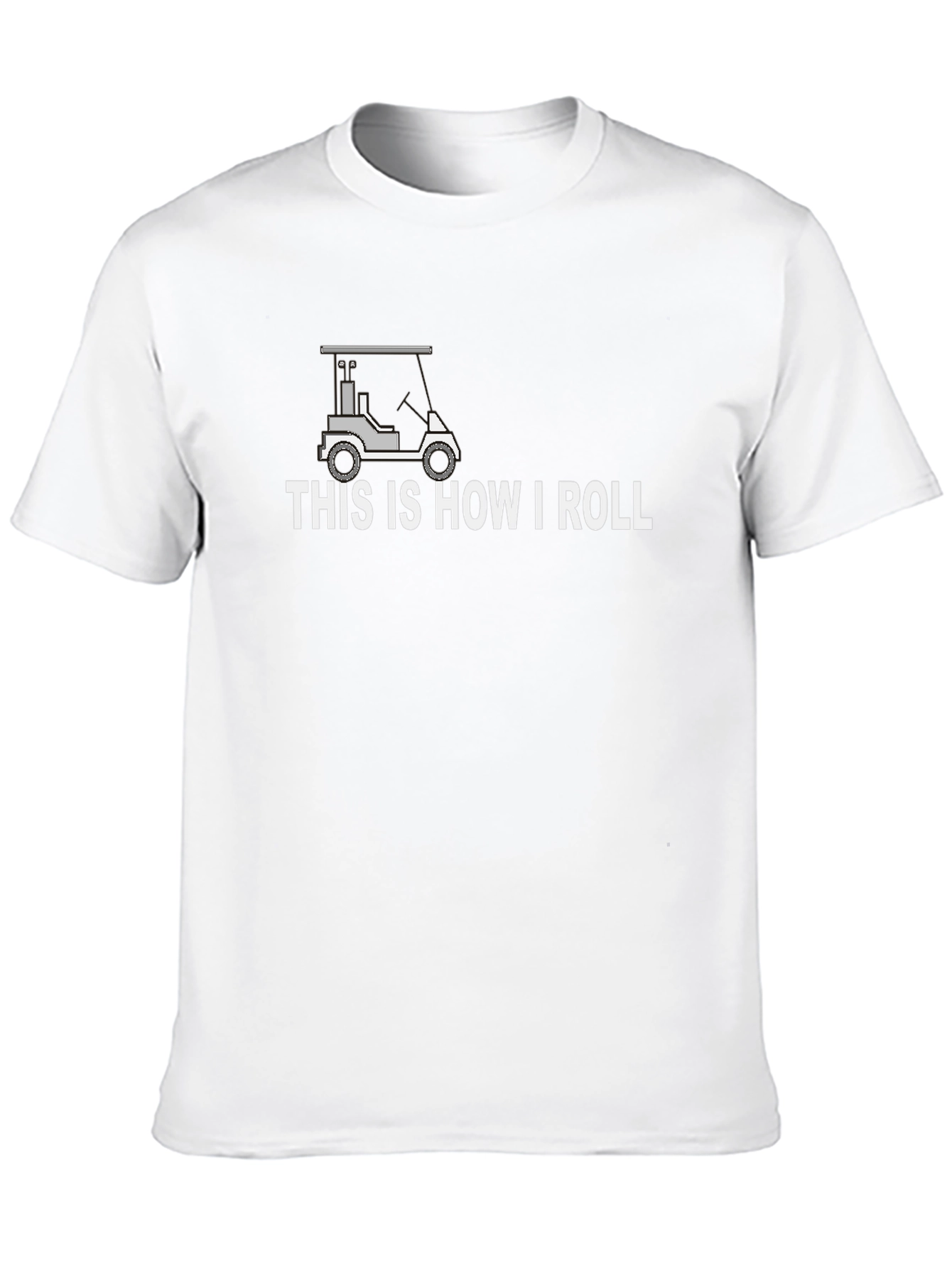 Black This Is How I Roll Golf Cart T-Shirt - Black view 10