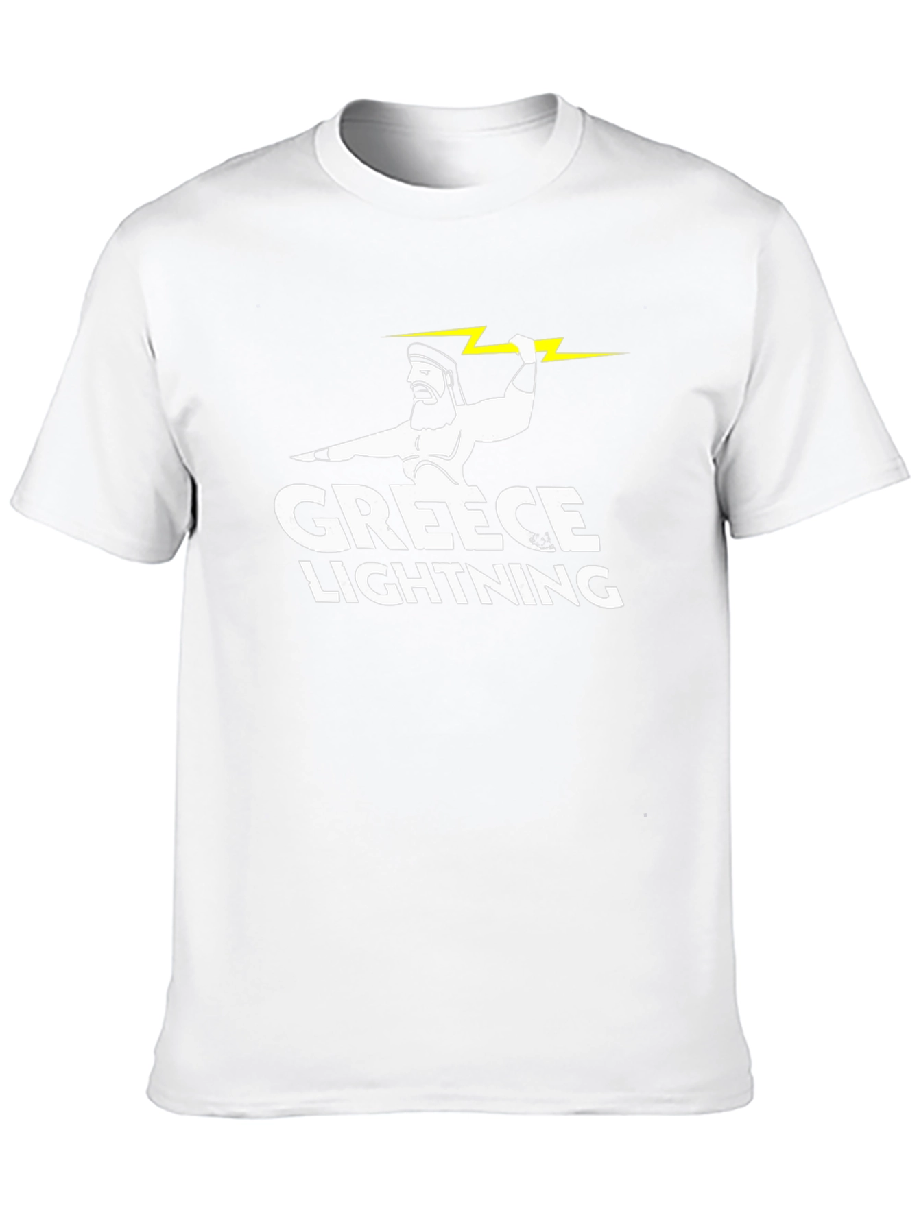 Black Greece Lightning Zeus Graphic T-Shirt view 10
