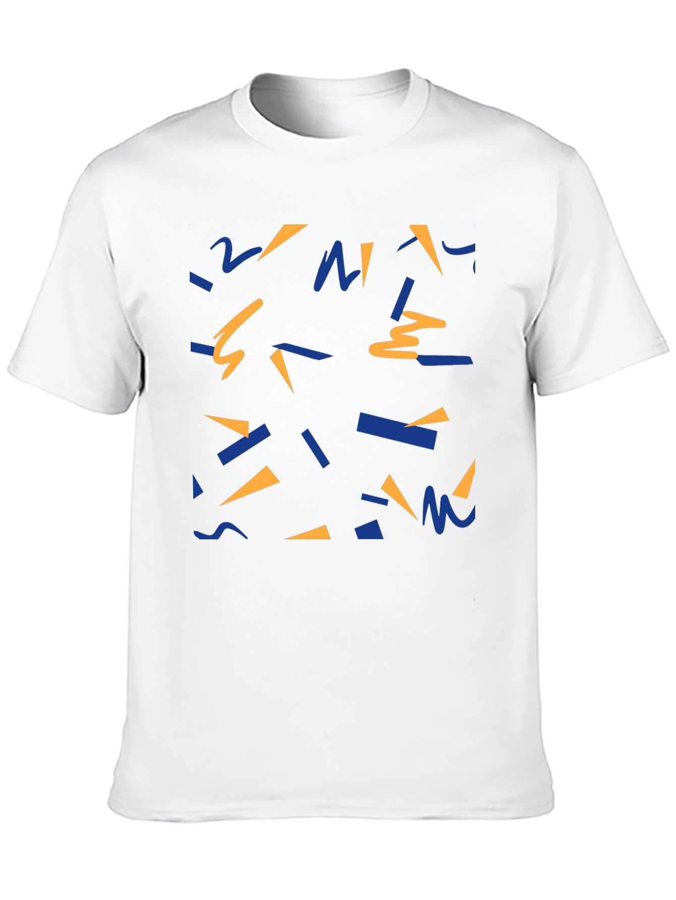 Black Retro Pattern Black T-Shirt view 10