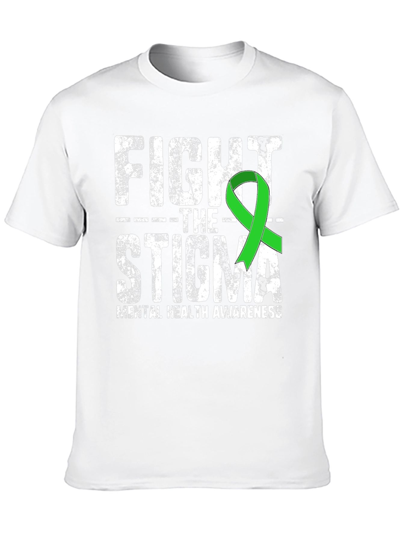 Black Fight The Stigma Mental Health Awareness T-Shirt view 10