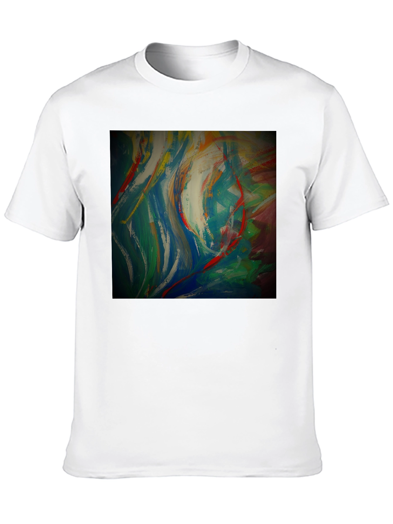 Black Abstract Art Graphic Tee - Modern Style view 10