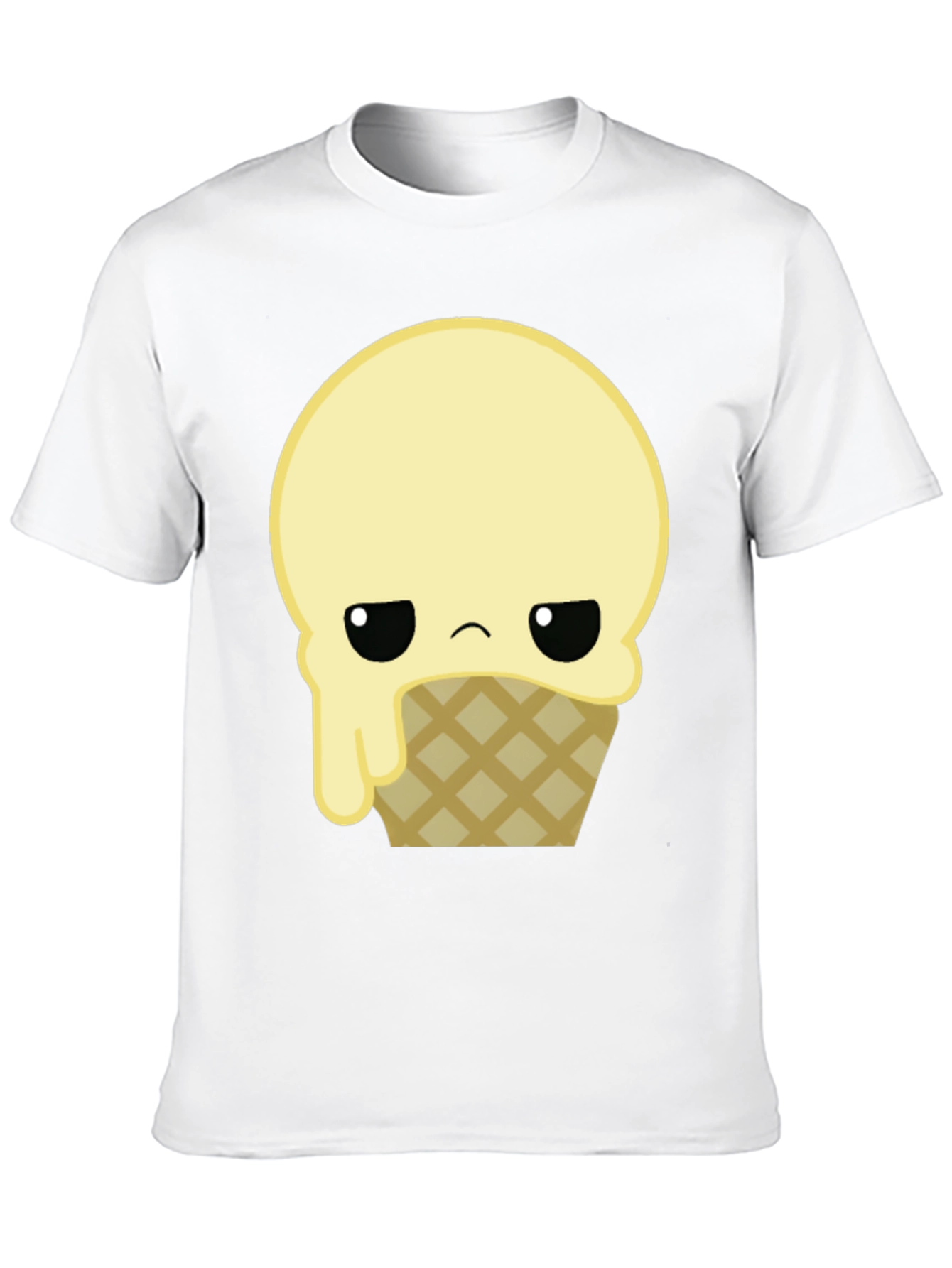 Black Sad Ice Cream Graphic T-Shirt view 10