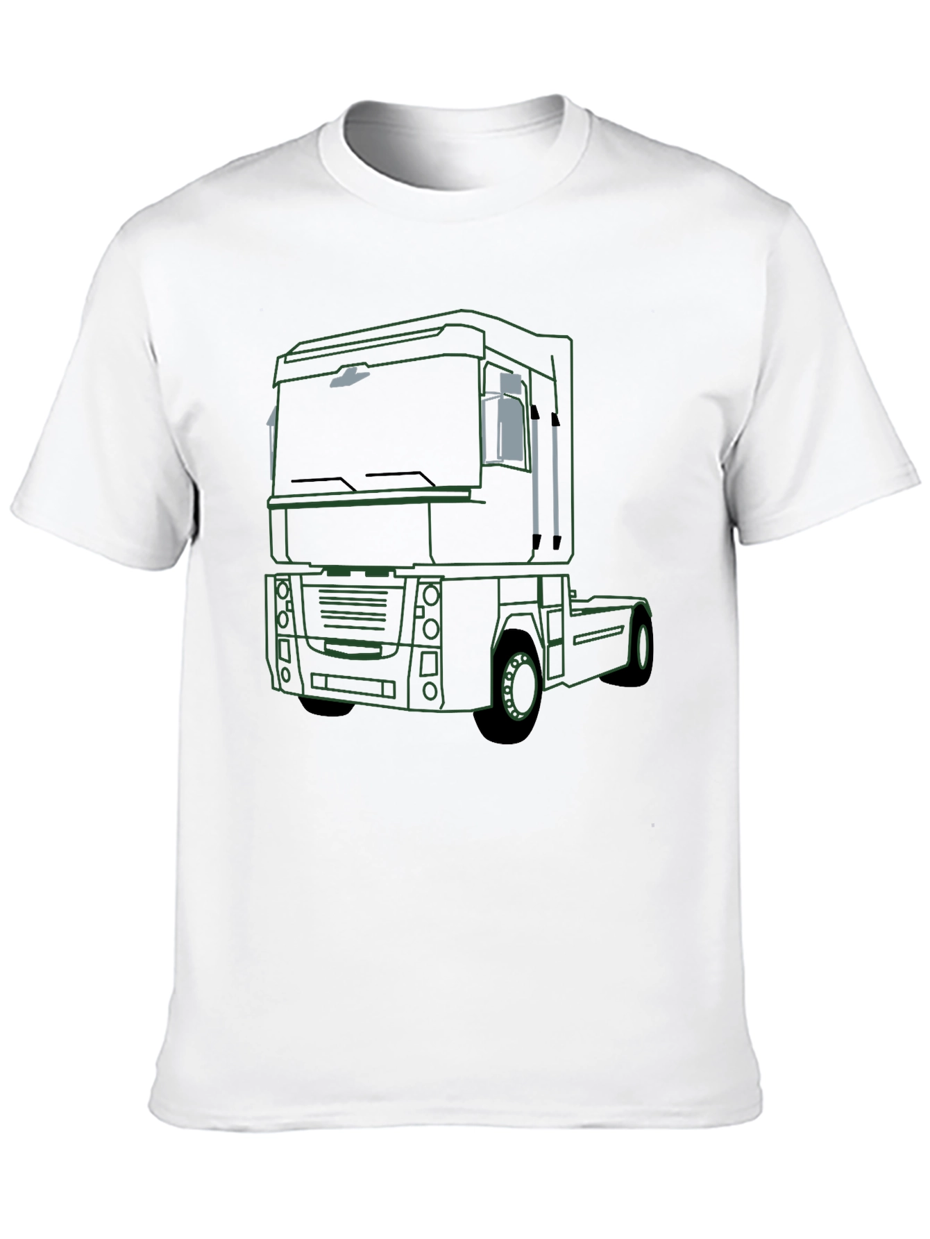 Black Truck Outline Graphic T-Shirt - Modern Design, Soft Fabric view 10
