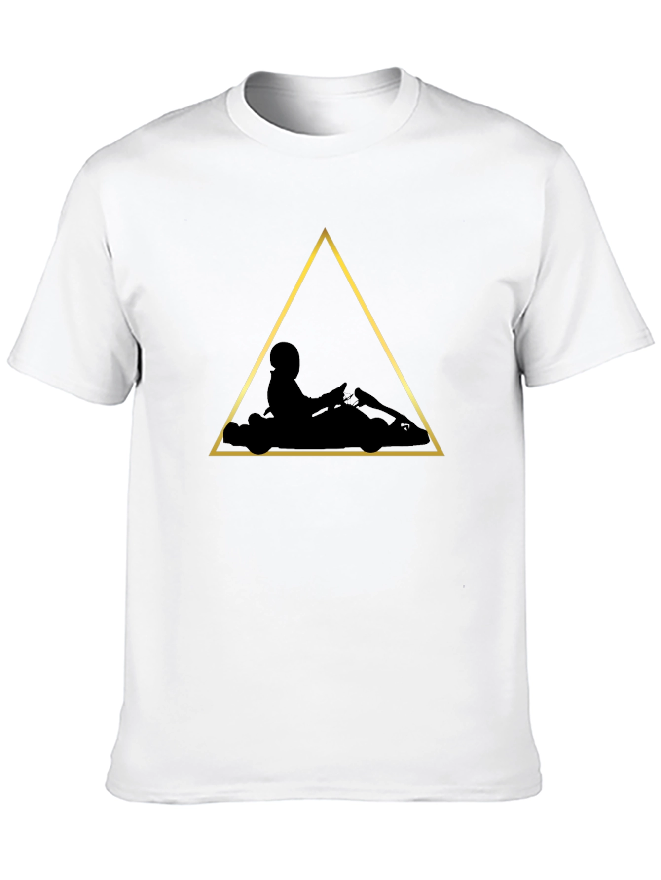 Black Go-Kart Graphic Tee - Black Karting T-Shirt view 10