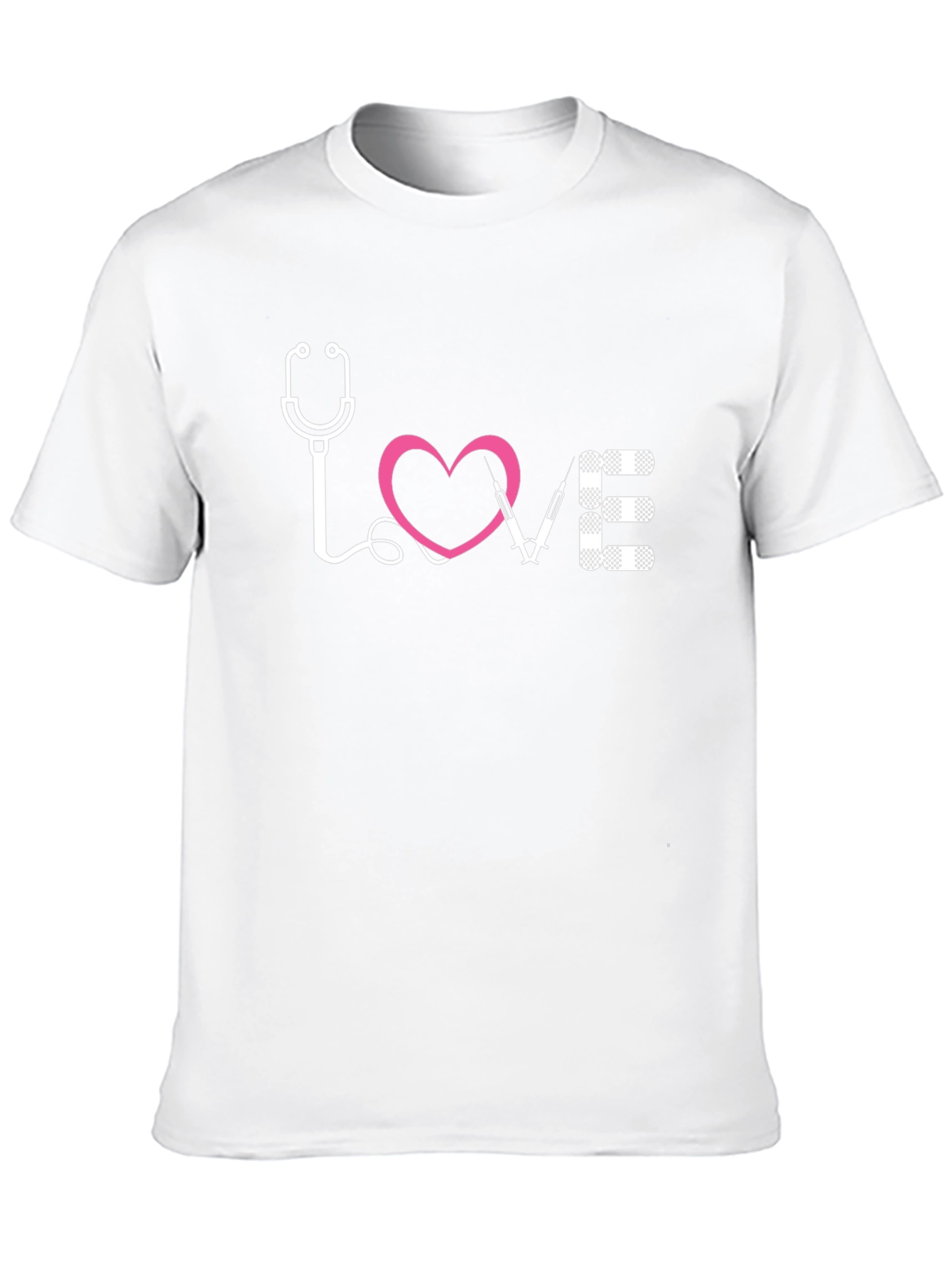 Black Nurse Love Graphic T-Shirt - Black view 10