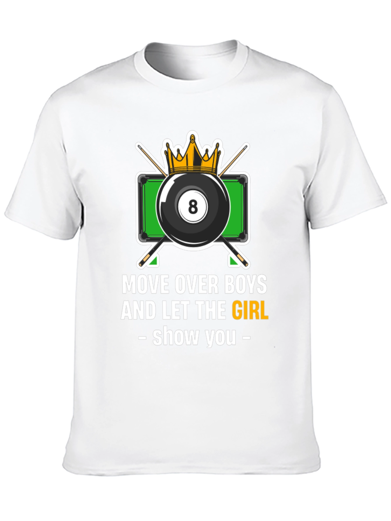 Black Billiards Girl T-Shirt - Move Over Boys view 10