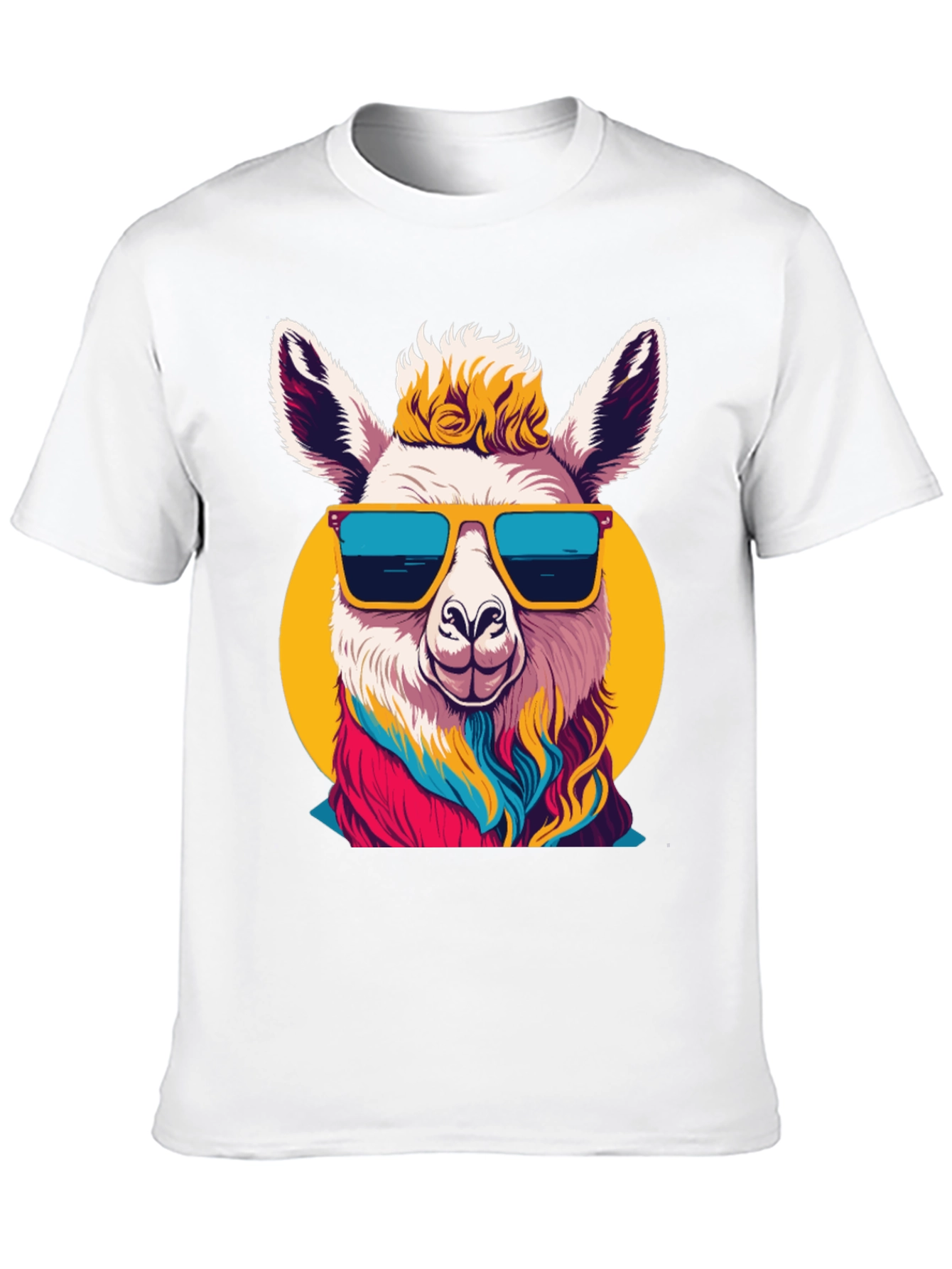 Black Cool Llama Graphic Tee - Black T-Shirt view 10