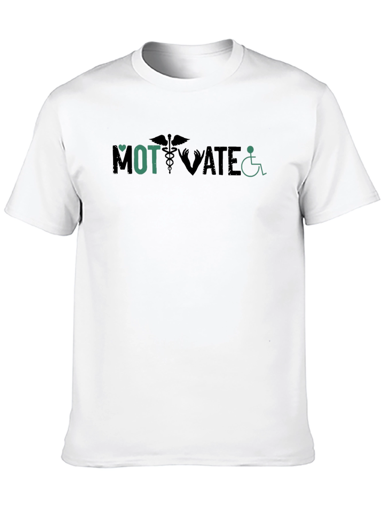 Black Motivate Medical T-Shirt view 10