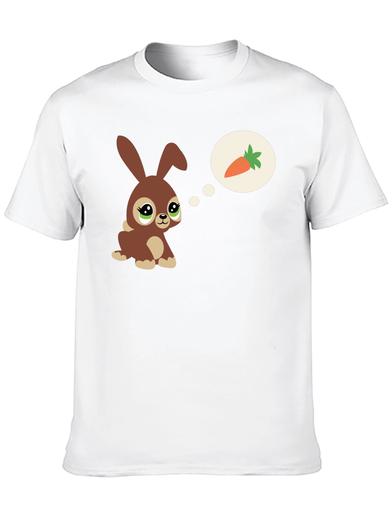 Black Cute Bunny Carrot Dream T-Shirt view 10