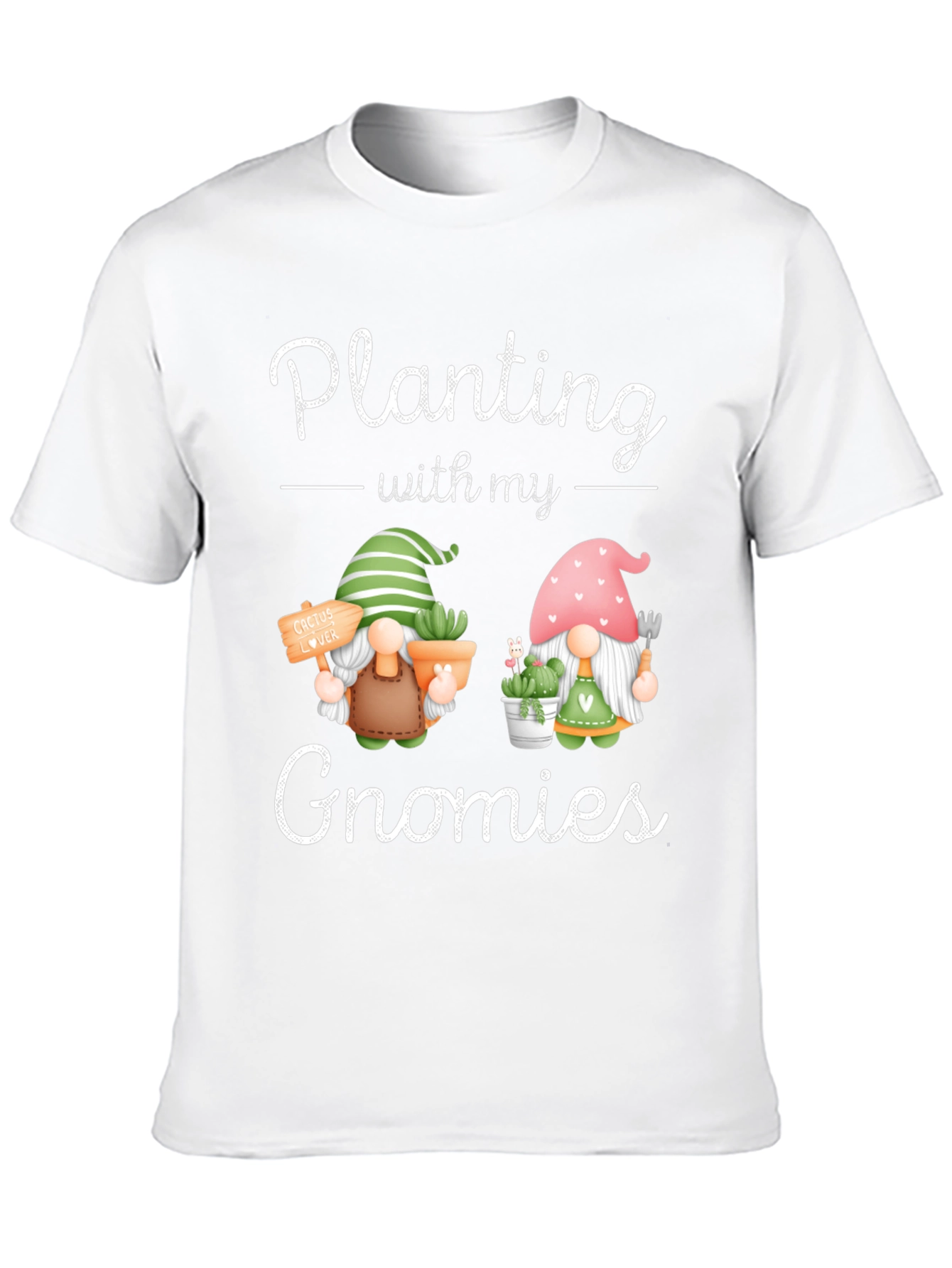 Black Planting with my Gnomies T-Shirt, Garden Lover Tee view 10