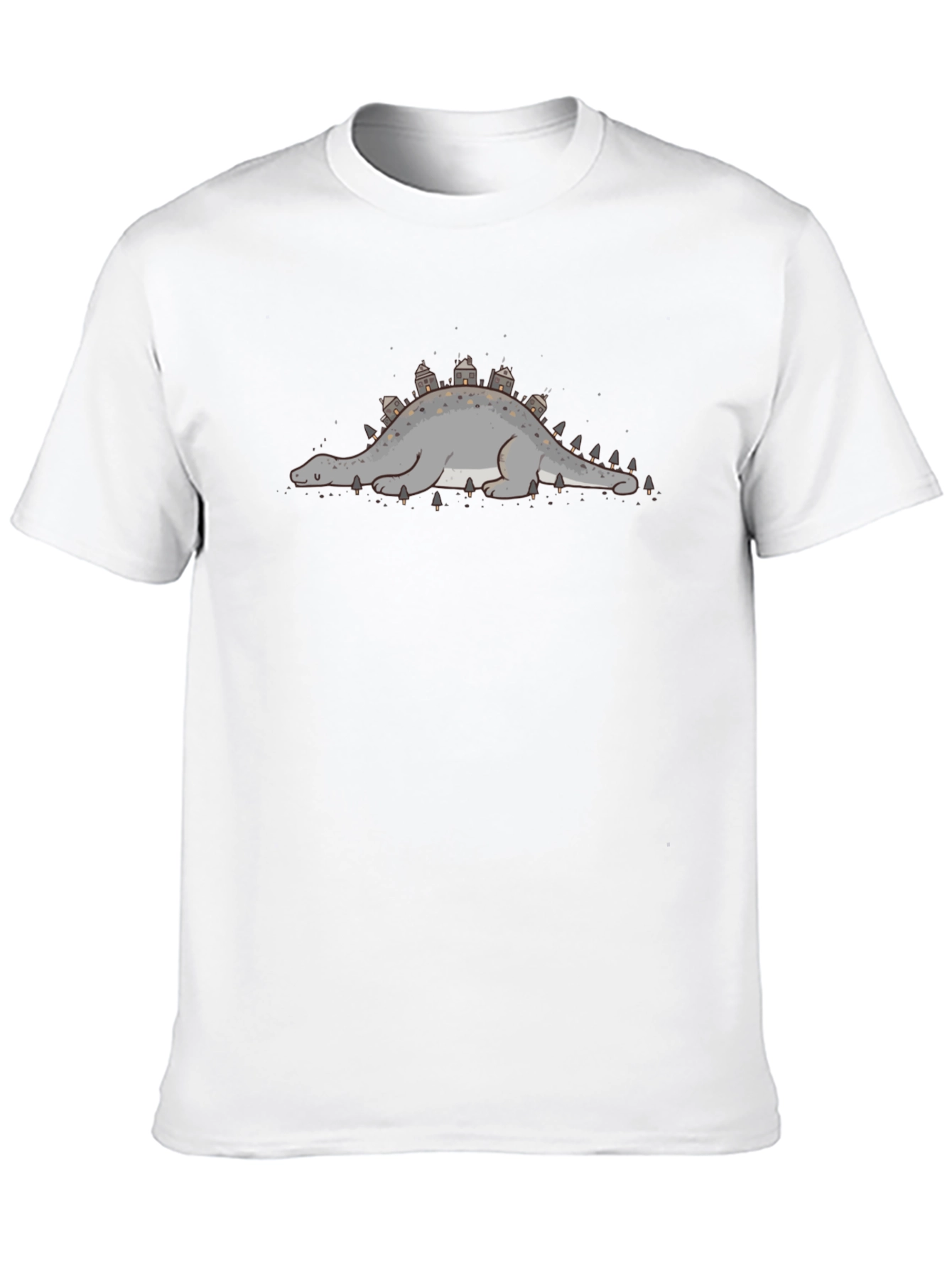 Black Dino Town Tee - Unique Graphic Print view 10