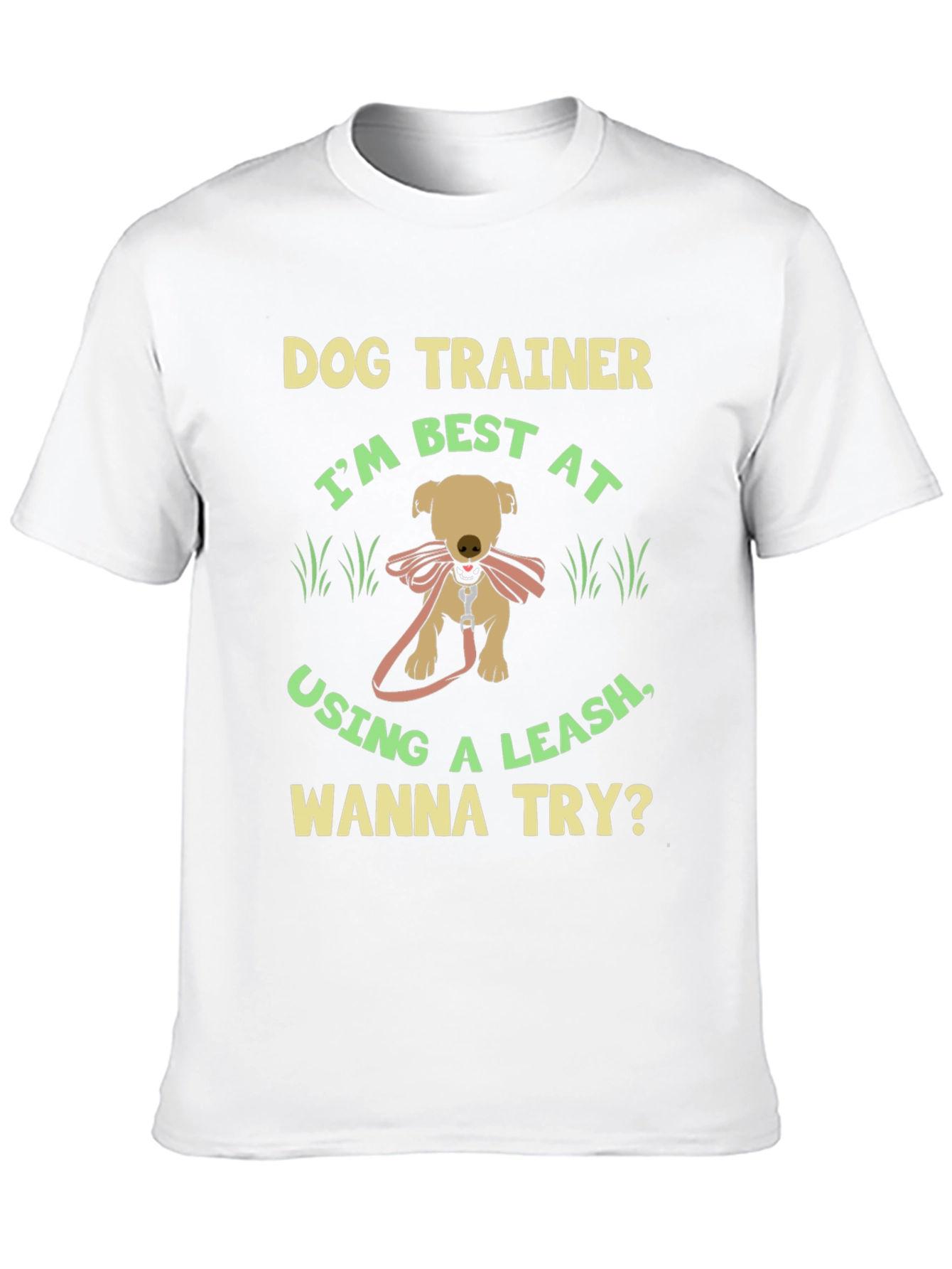 Black Dog Trainer T-Shirt - Best At Using A Leash! view 10