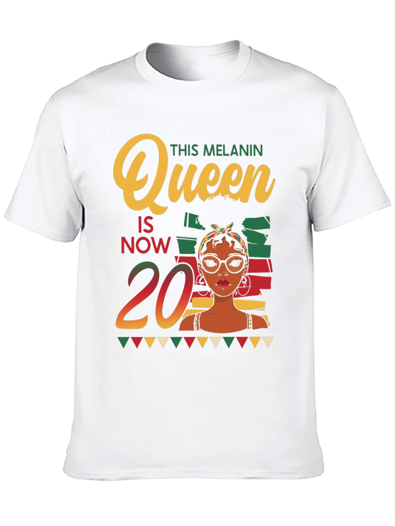 Melanin Queen 20th Birthday T-Shirt - 10