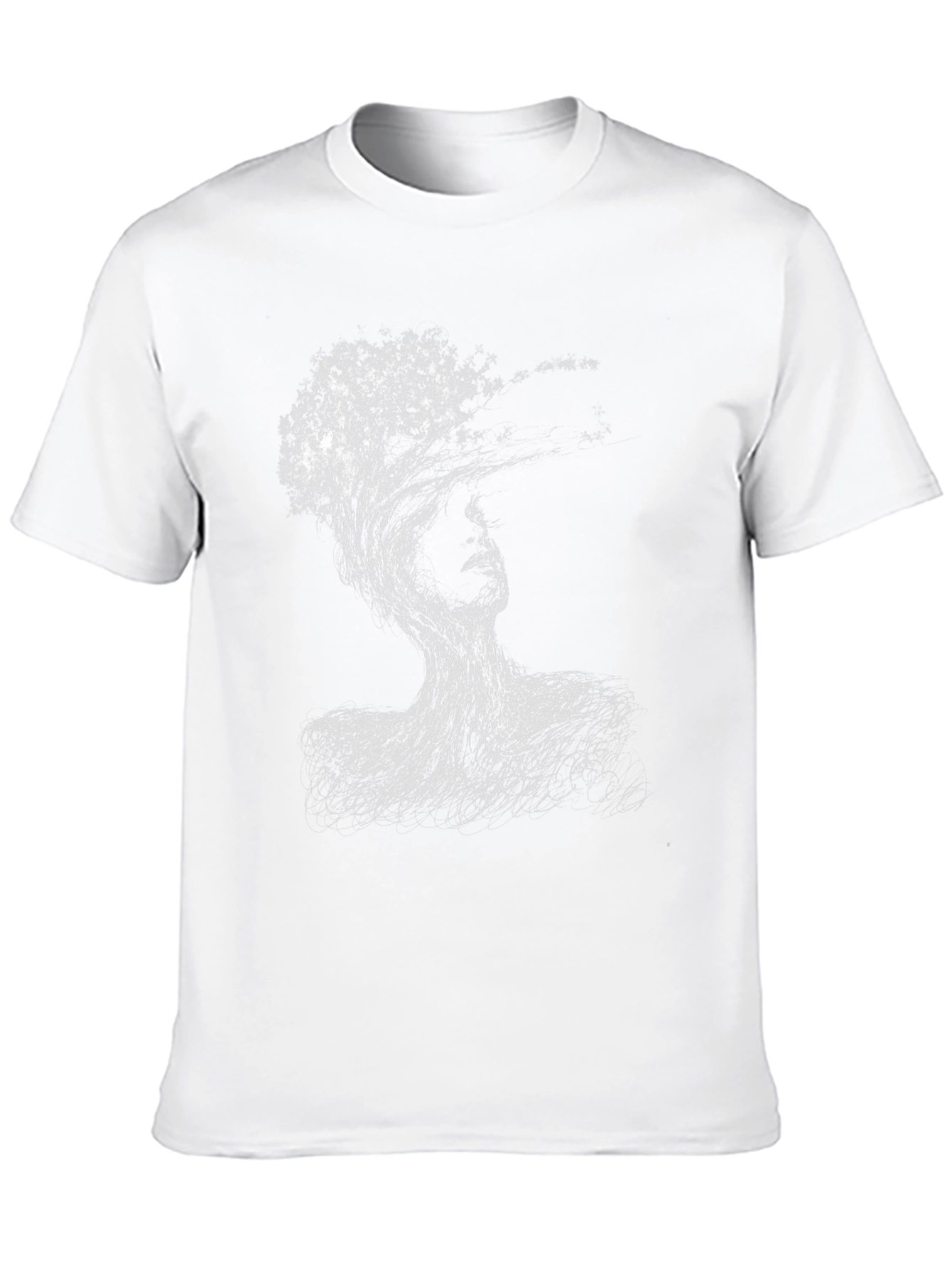 Black Abstract Tree Woman Black T-Shirt view 10