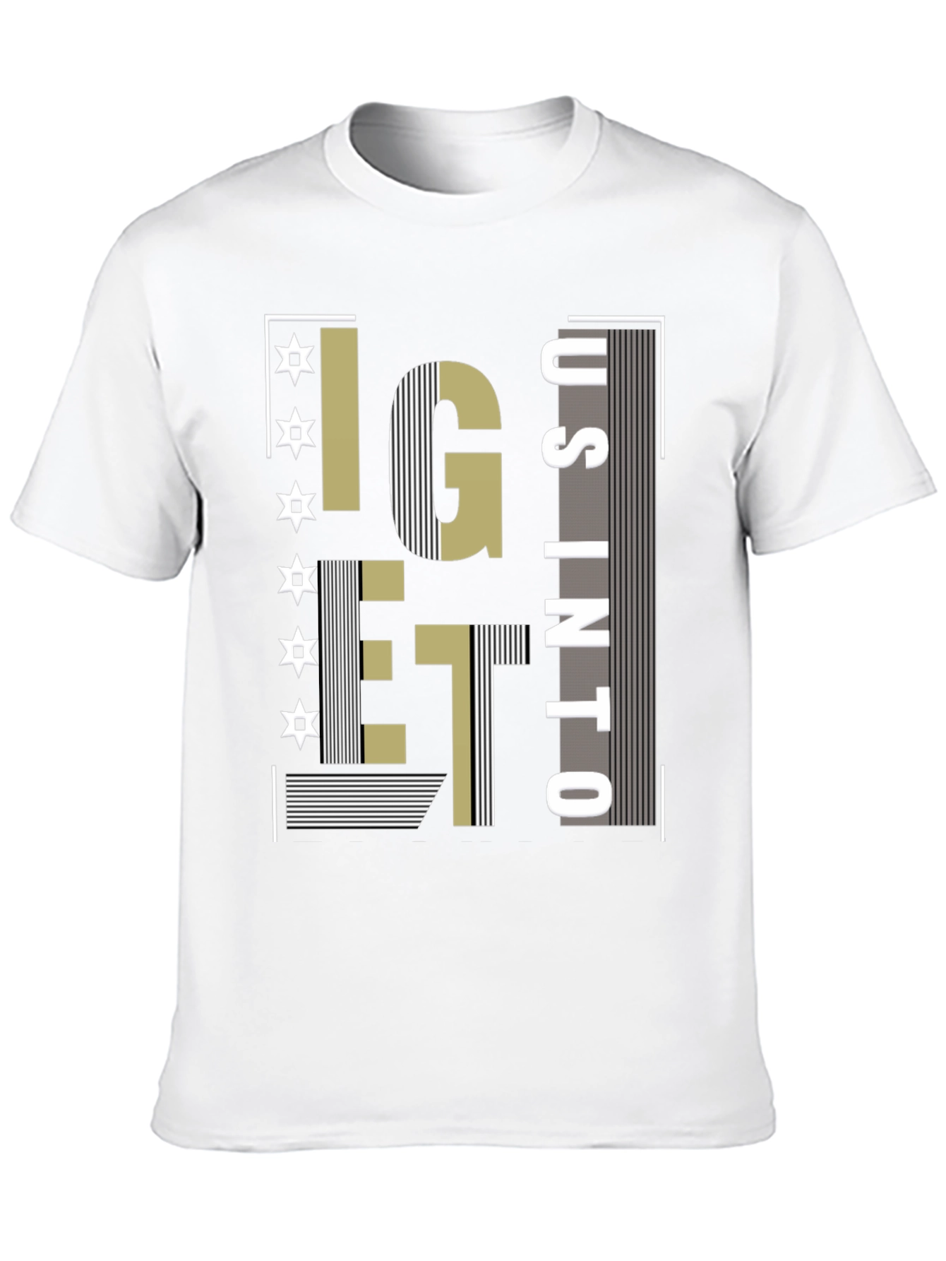 Black Stylish Graphic Tee - I Get Us Into... view 10