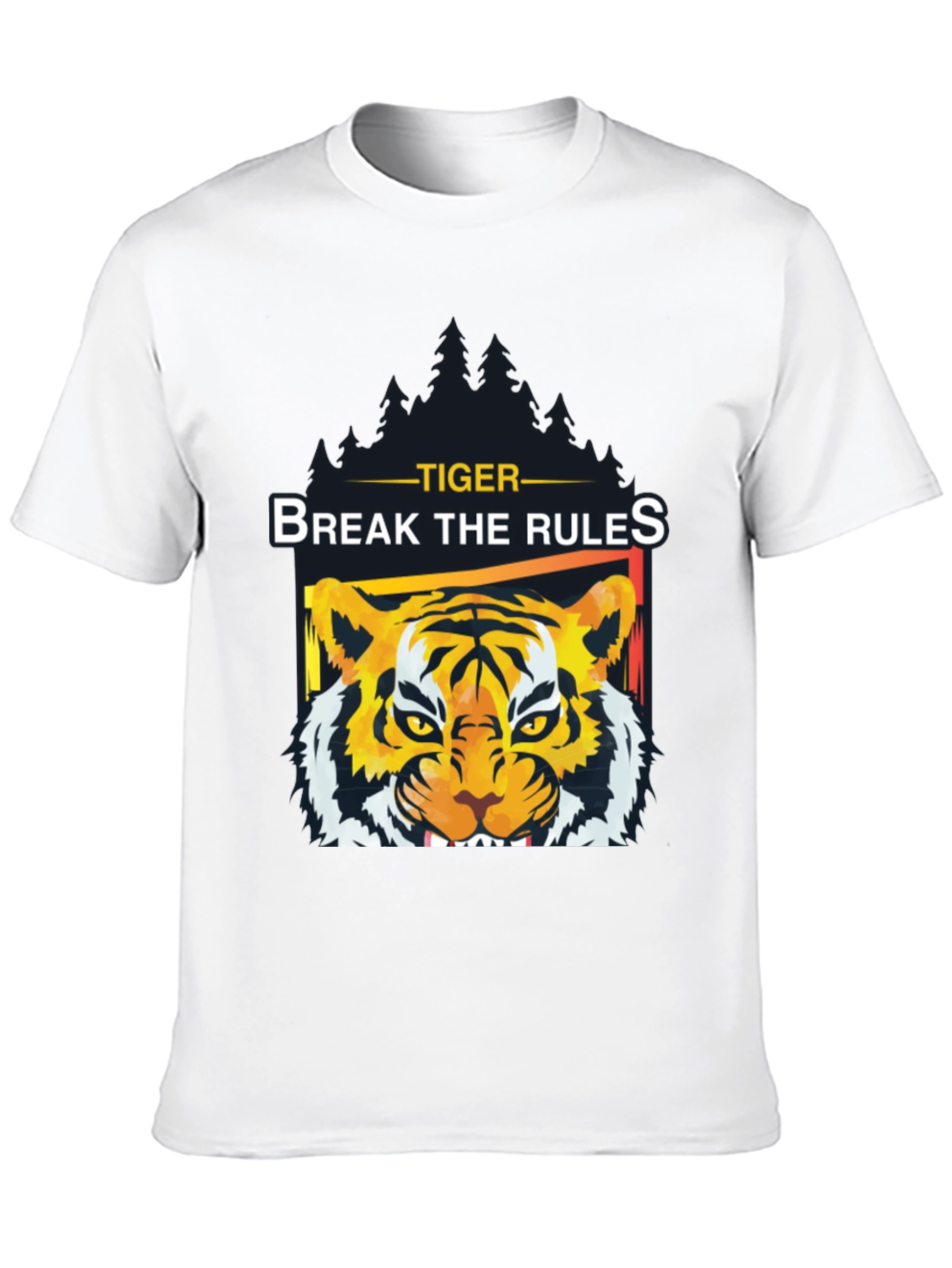 Black Tiger Break The Rules Graphic Tee view 10