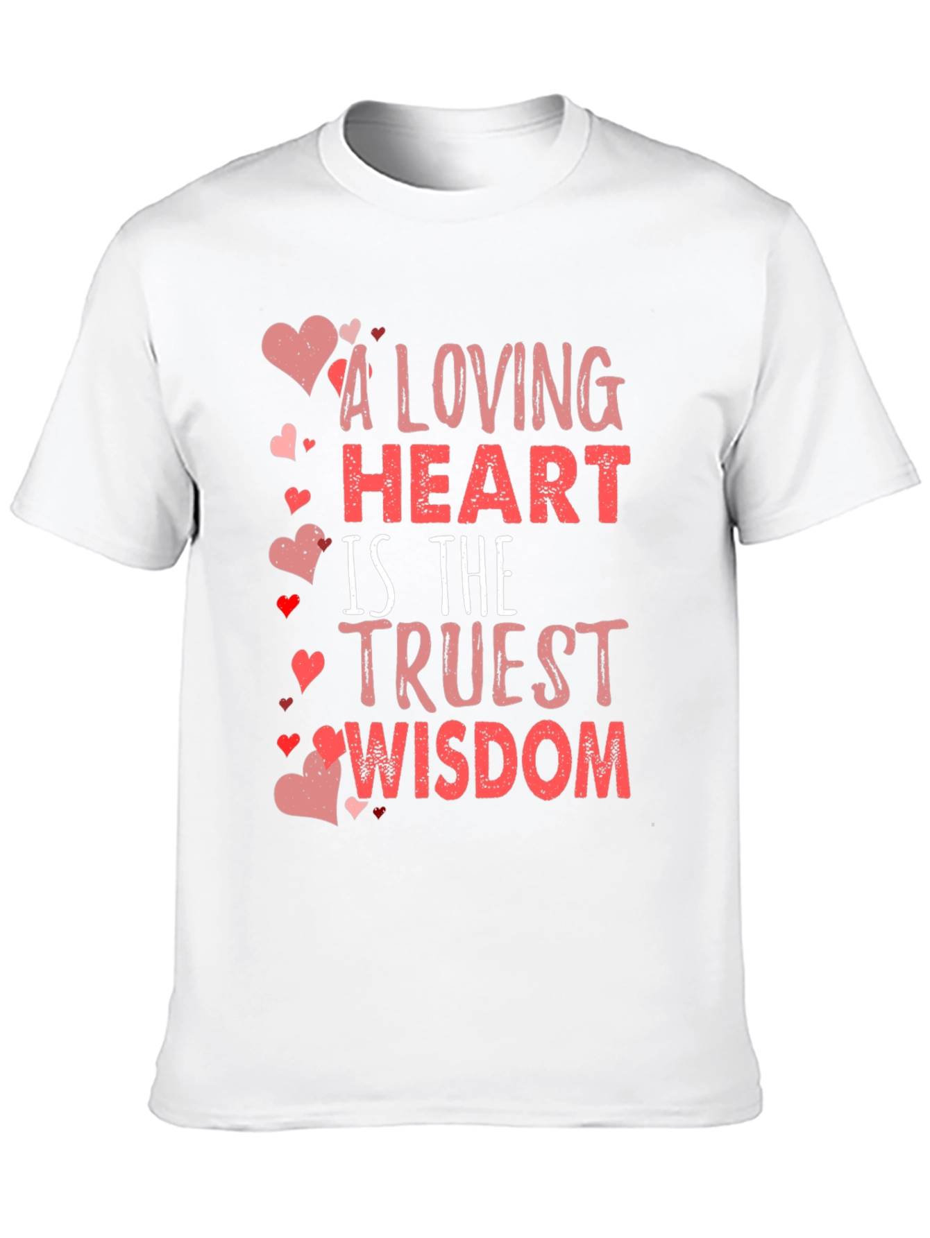 Black Loving Heart Wisdom Black T-Shirt view 10