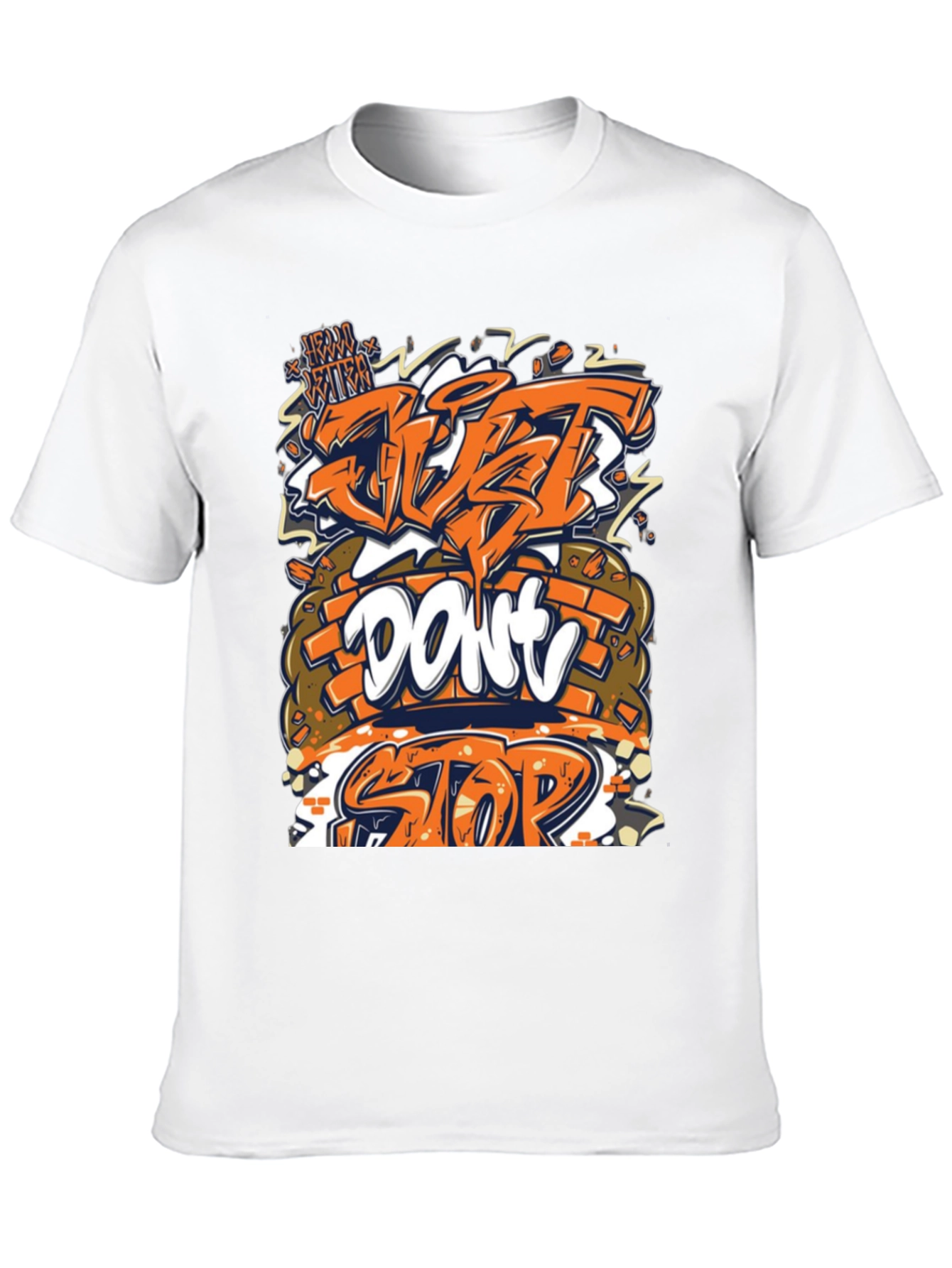 Black Just Don't Stop Graphic Tee view 10