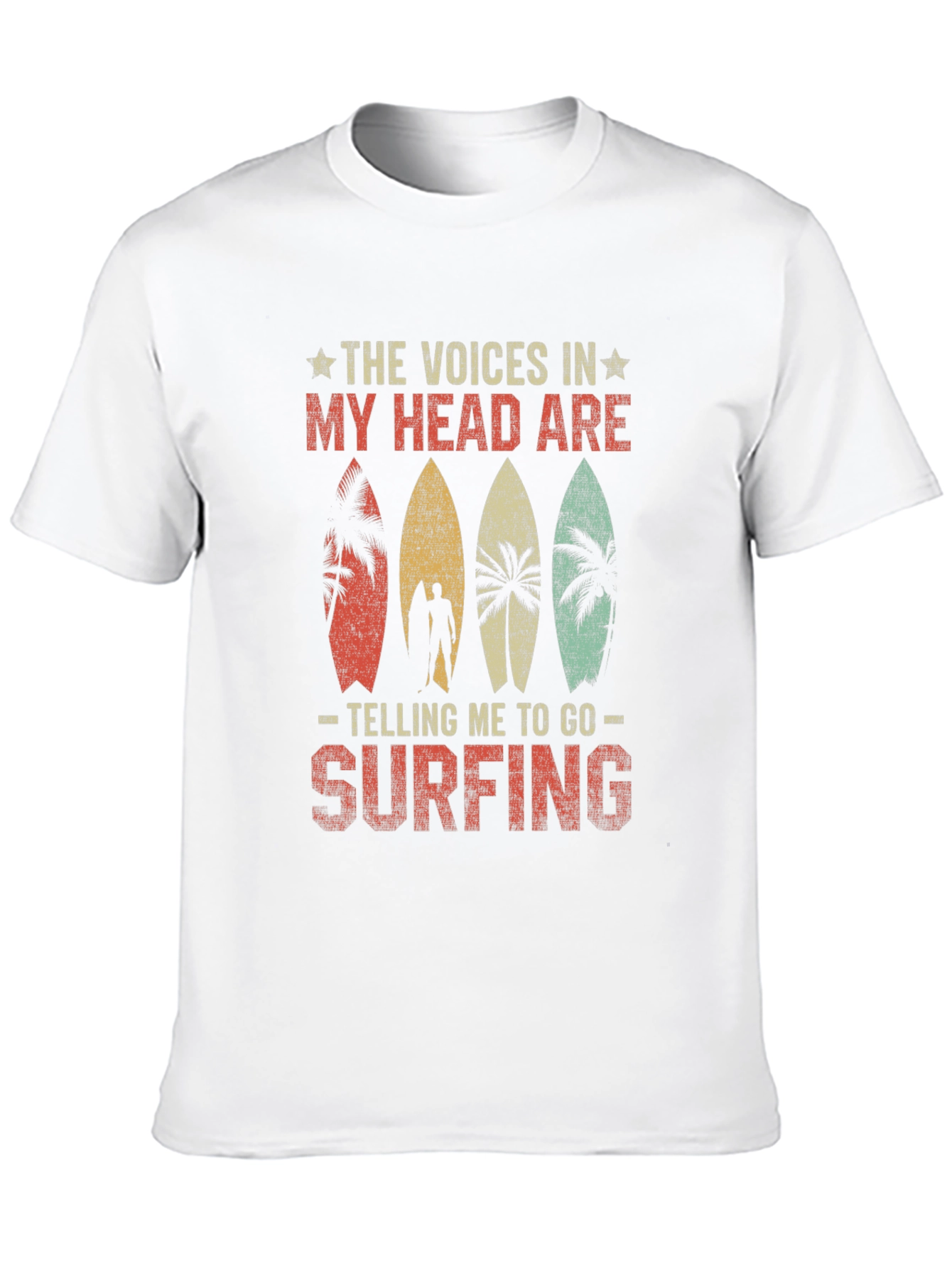Black Surf's Up Tee - The Voices In My Head T-Shirt view 10