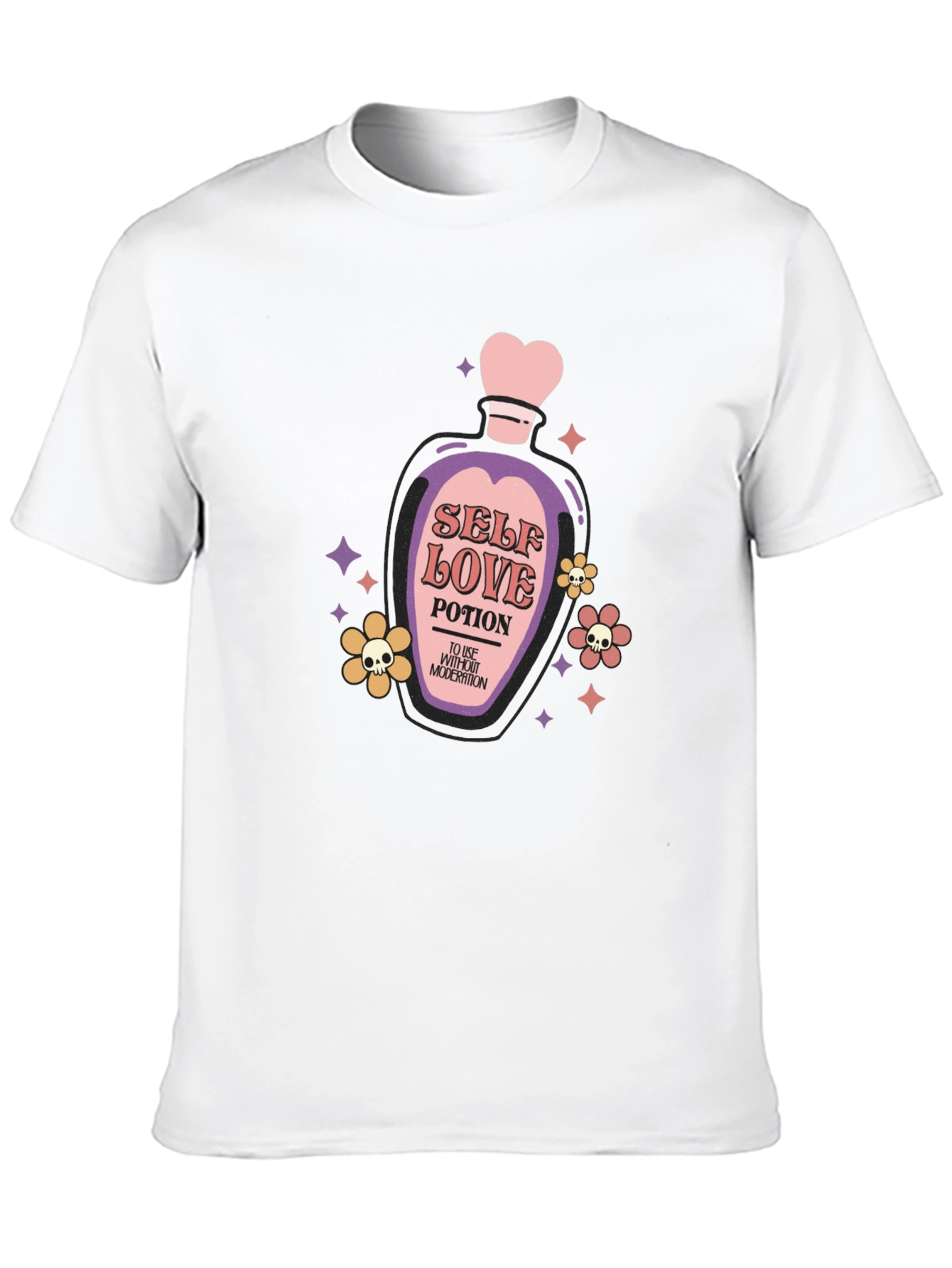 Black Self Love Potion Graphic Tee view 10