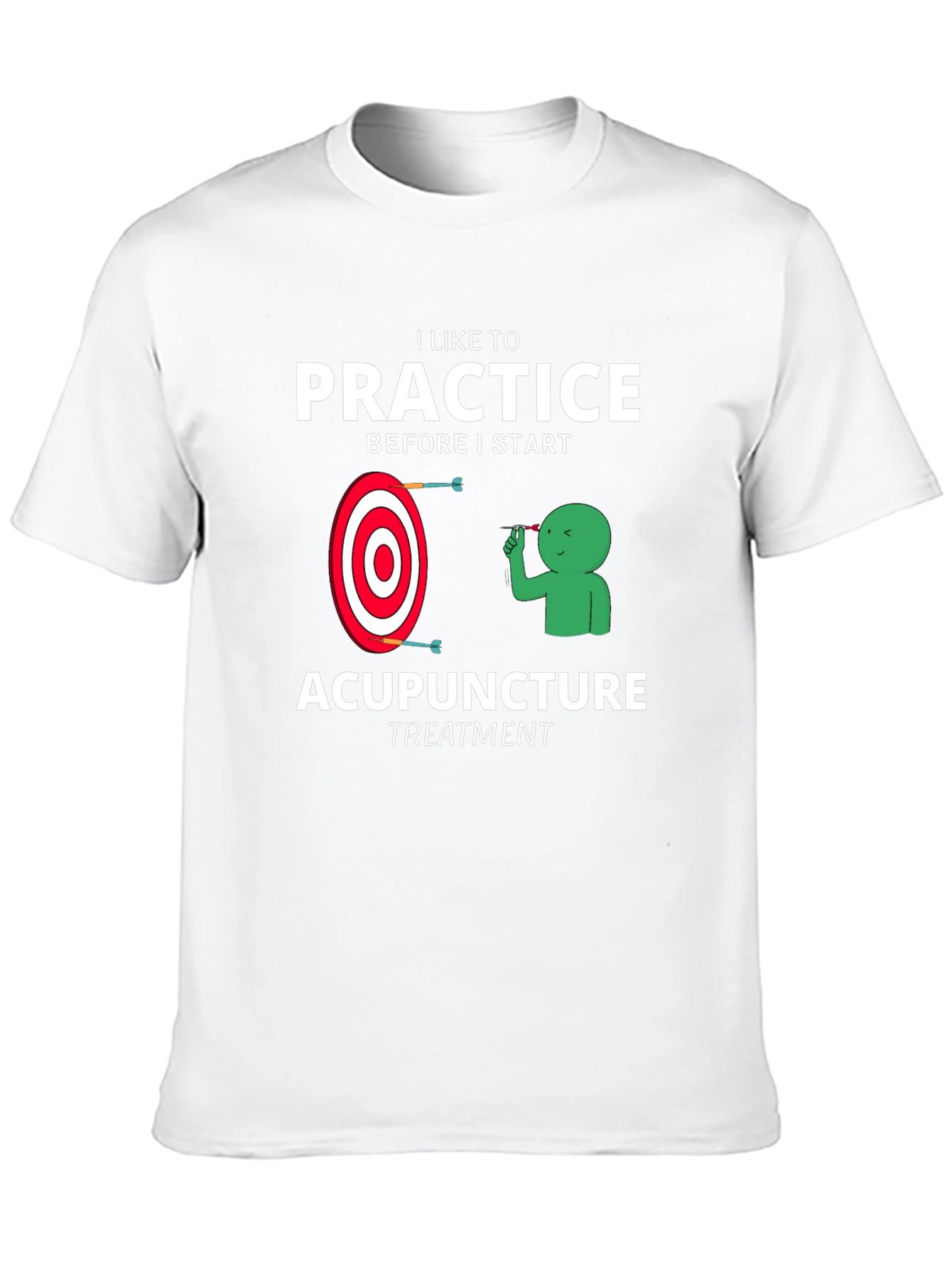 Black Acupuncture Practice Funny T-Shirt view 10