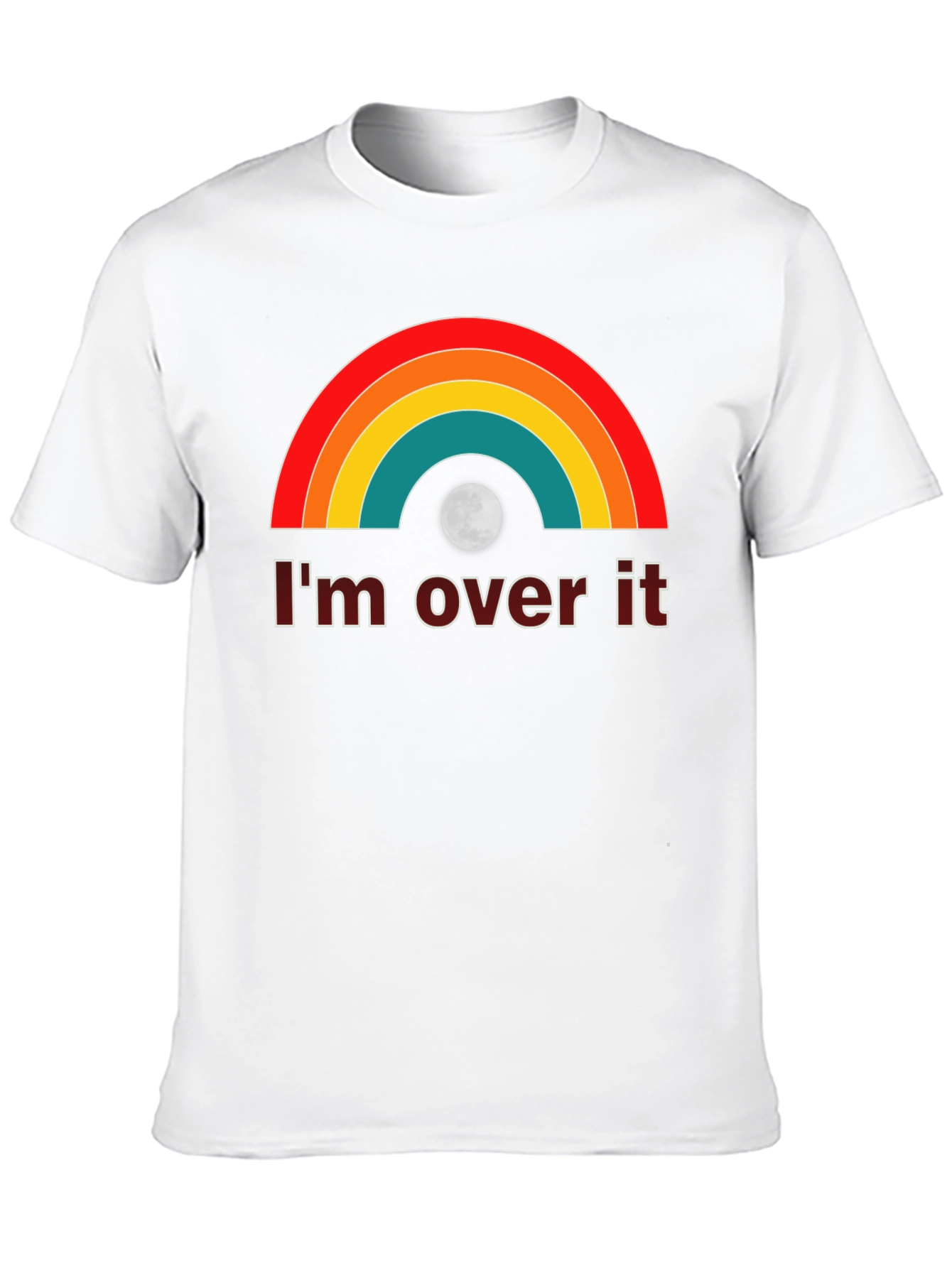 Black I'm Over It Rainbow Tee view 10