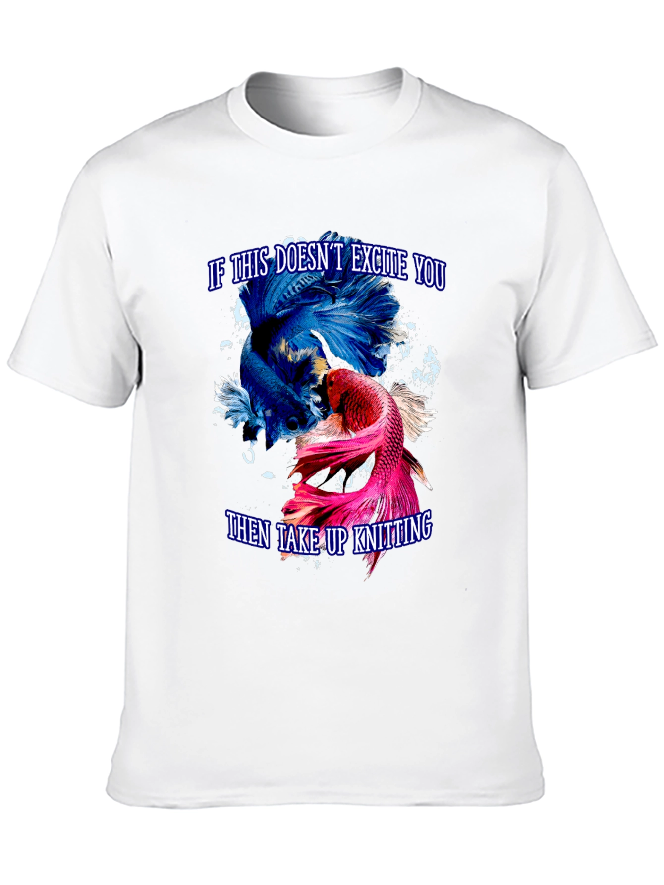 Black Excite You Betta Fish T-Shirt view 10