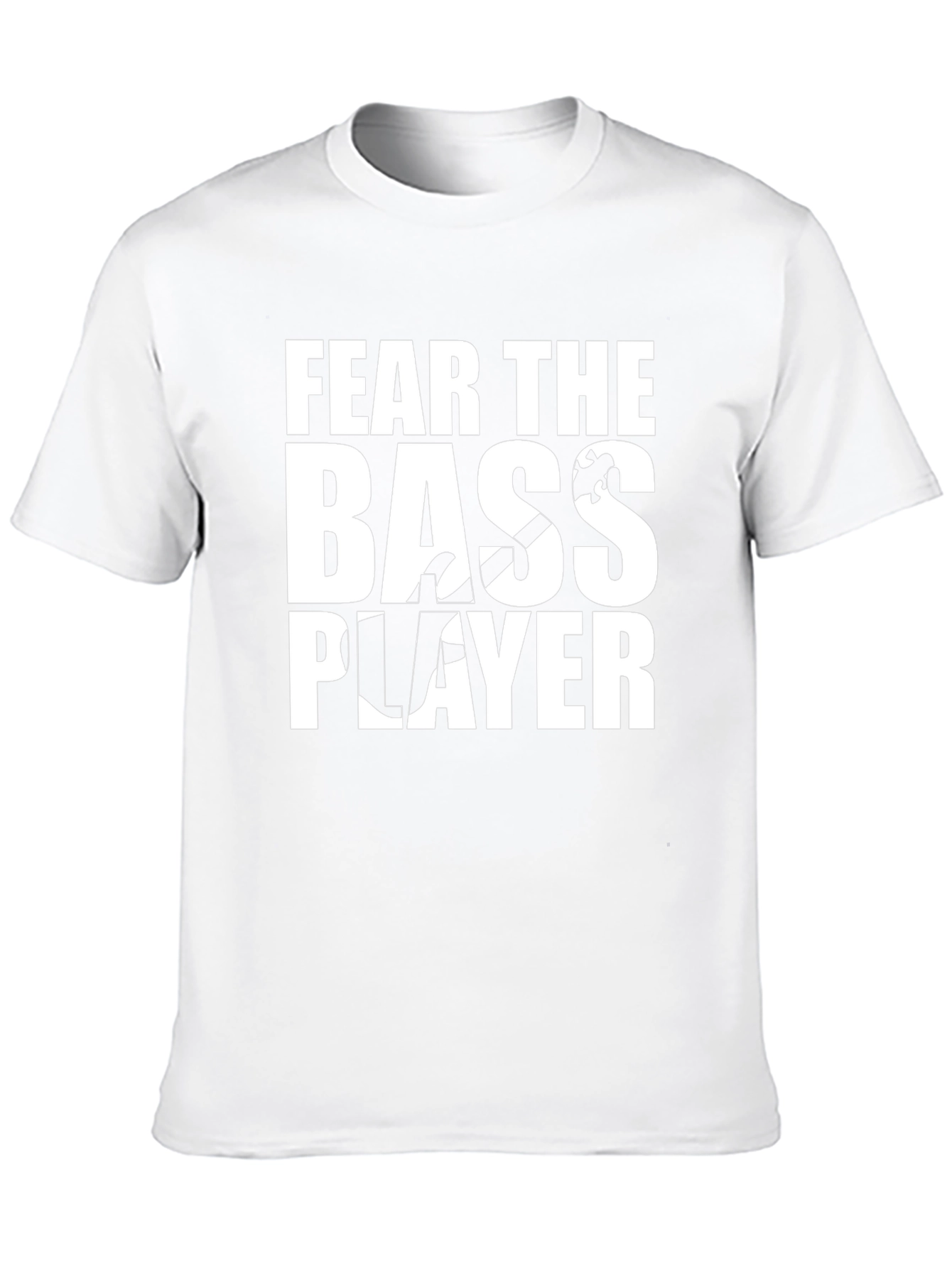 Black Fear the Bass Player T-Shirt - Music Lover Tee view 10