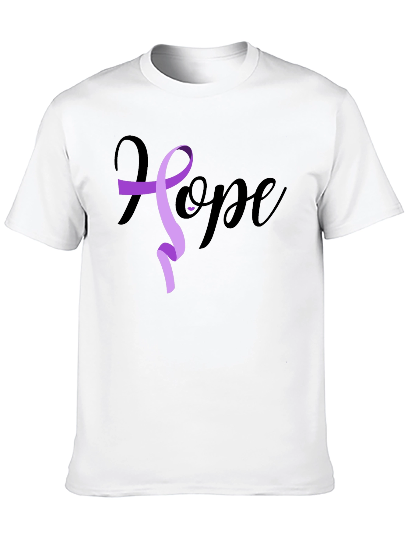Black Hope Ribbon Graphic T-Shirt - Black view 10