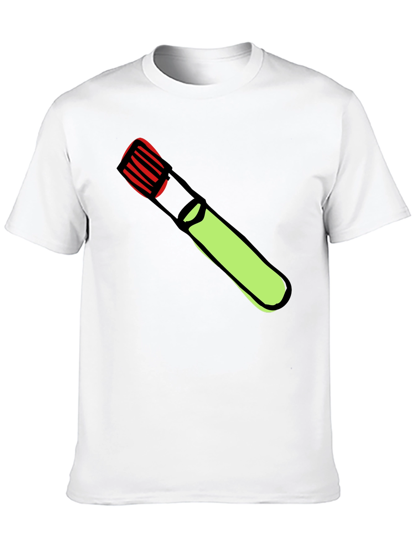 Black Novelty Marker Graphic Tee - Men's Black T-Shirt view 10