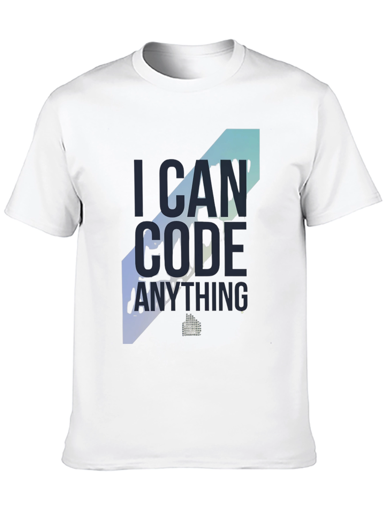 Black I Can Code Anything T-Shirt - Programmer Apparel view 10