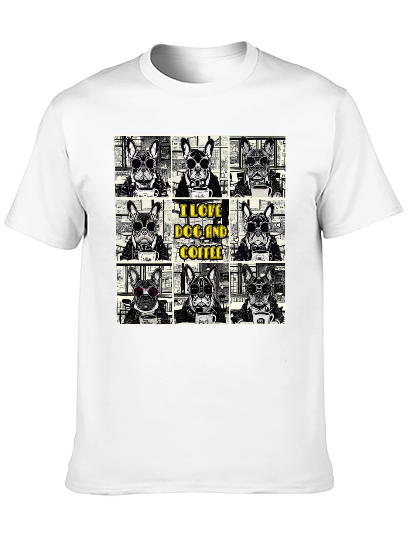 Black Dog and Coffee T-Shirt view 10