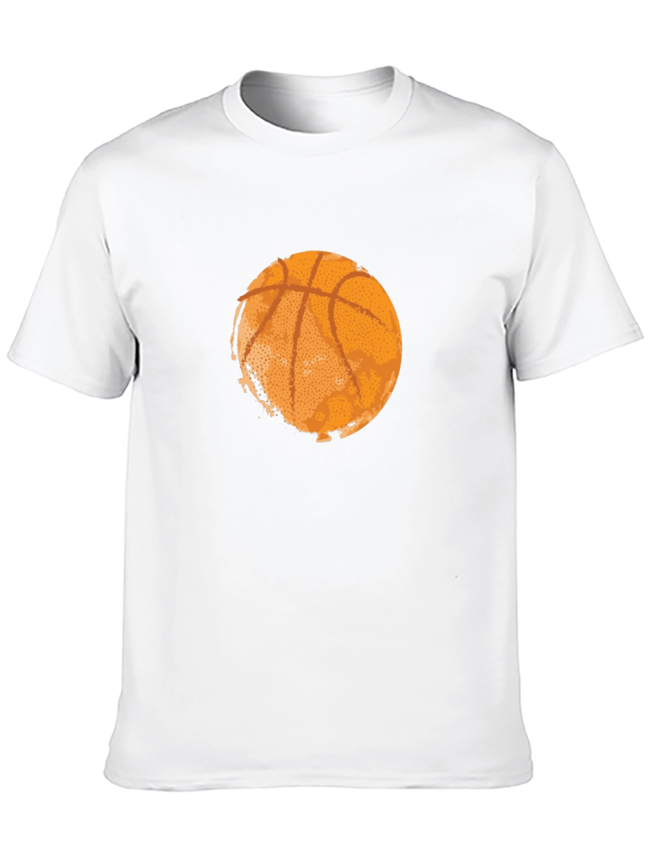 Black Basketball Graphic Tee - Black Cotton T-Shirt view 10