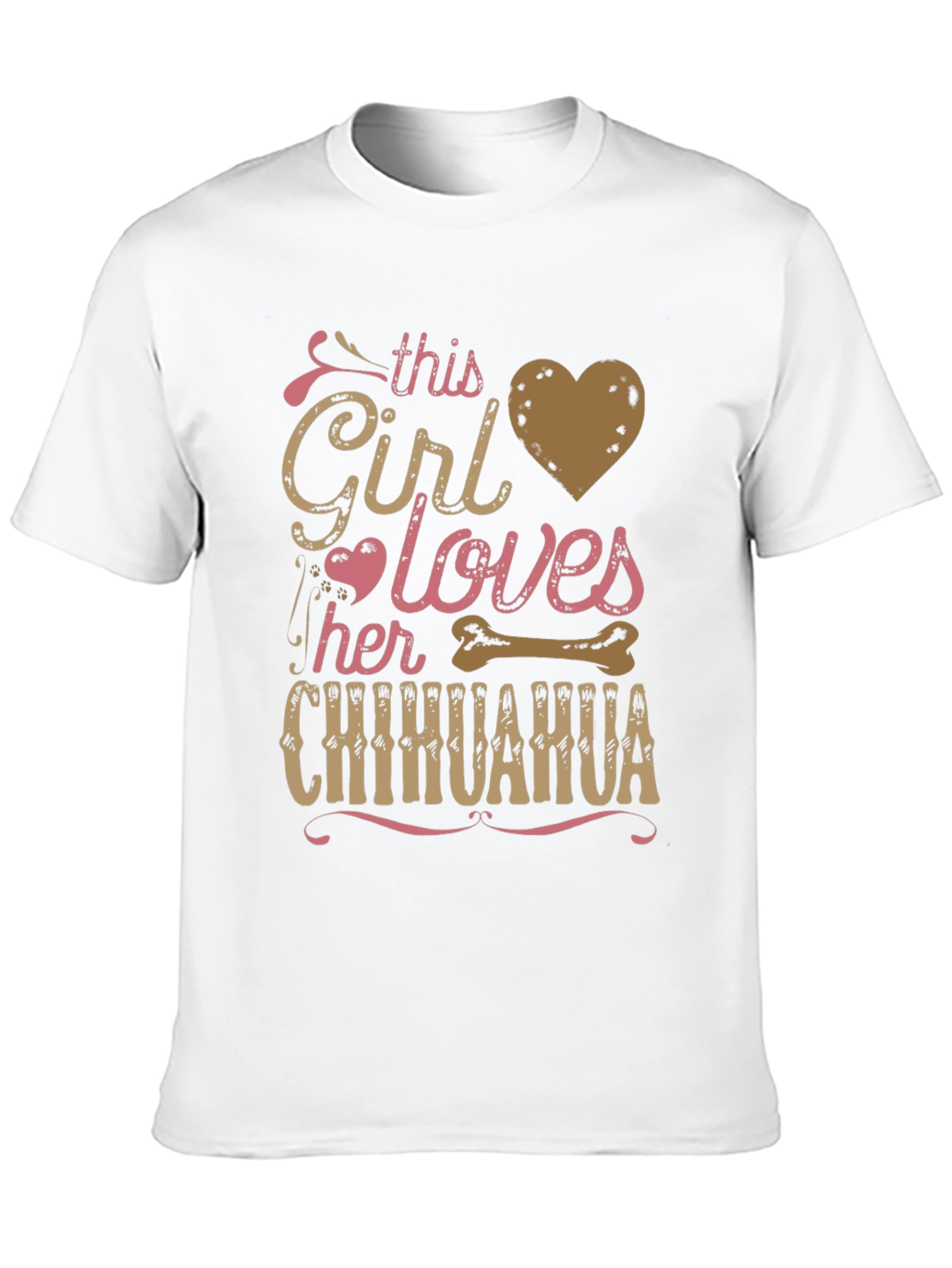 Girl Loves Chihuahua T-Shirt - Dog Lover Tee - 10