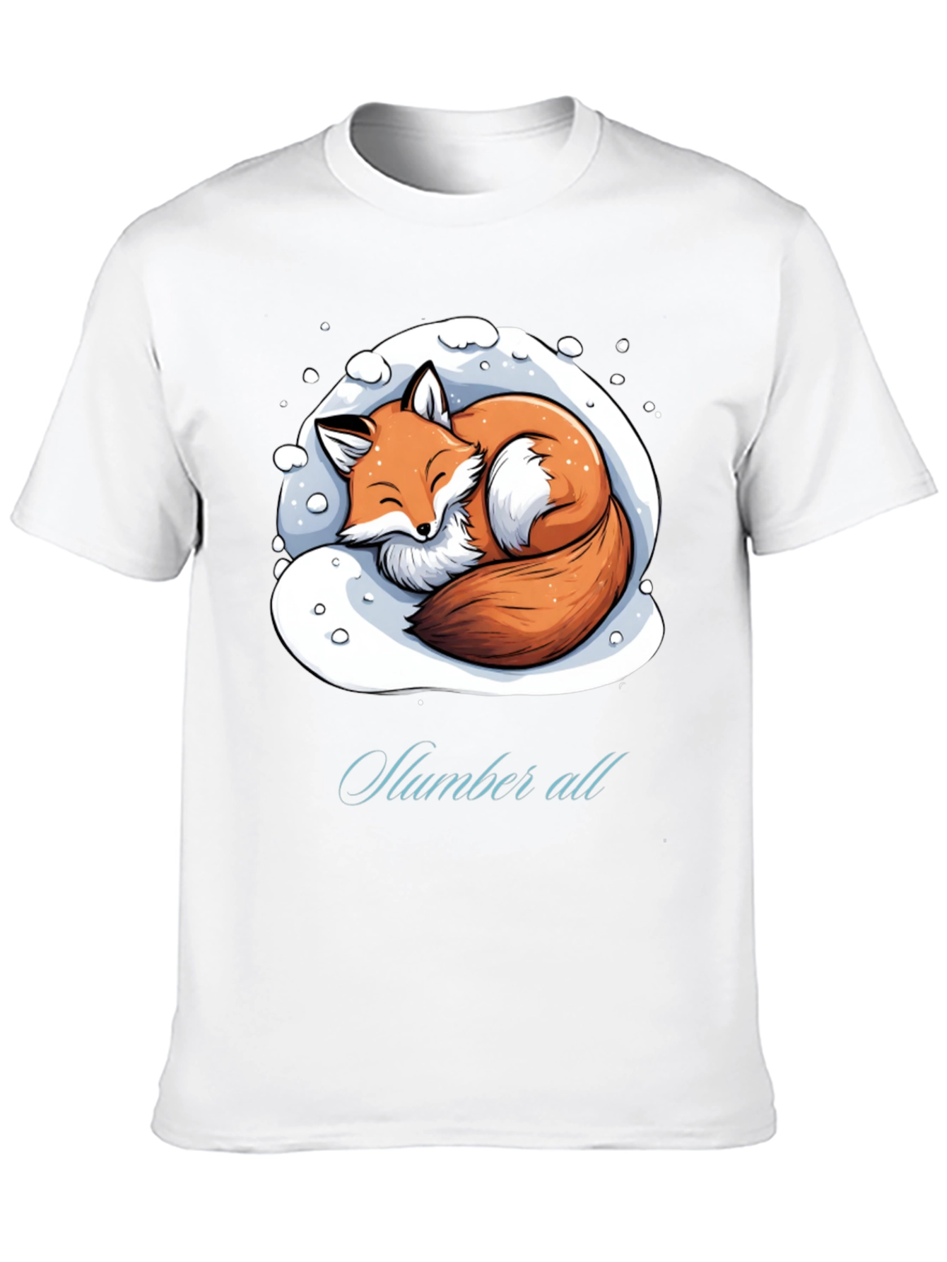 Black Cozy Fox Slumber All T-Shirt view 10