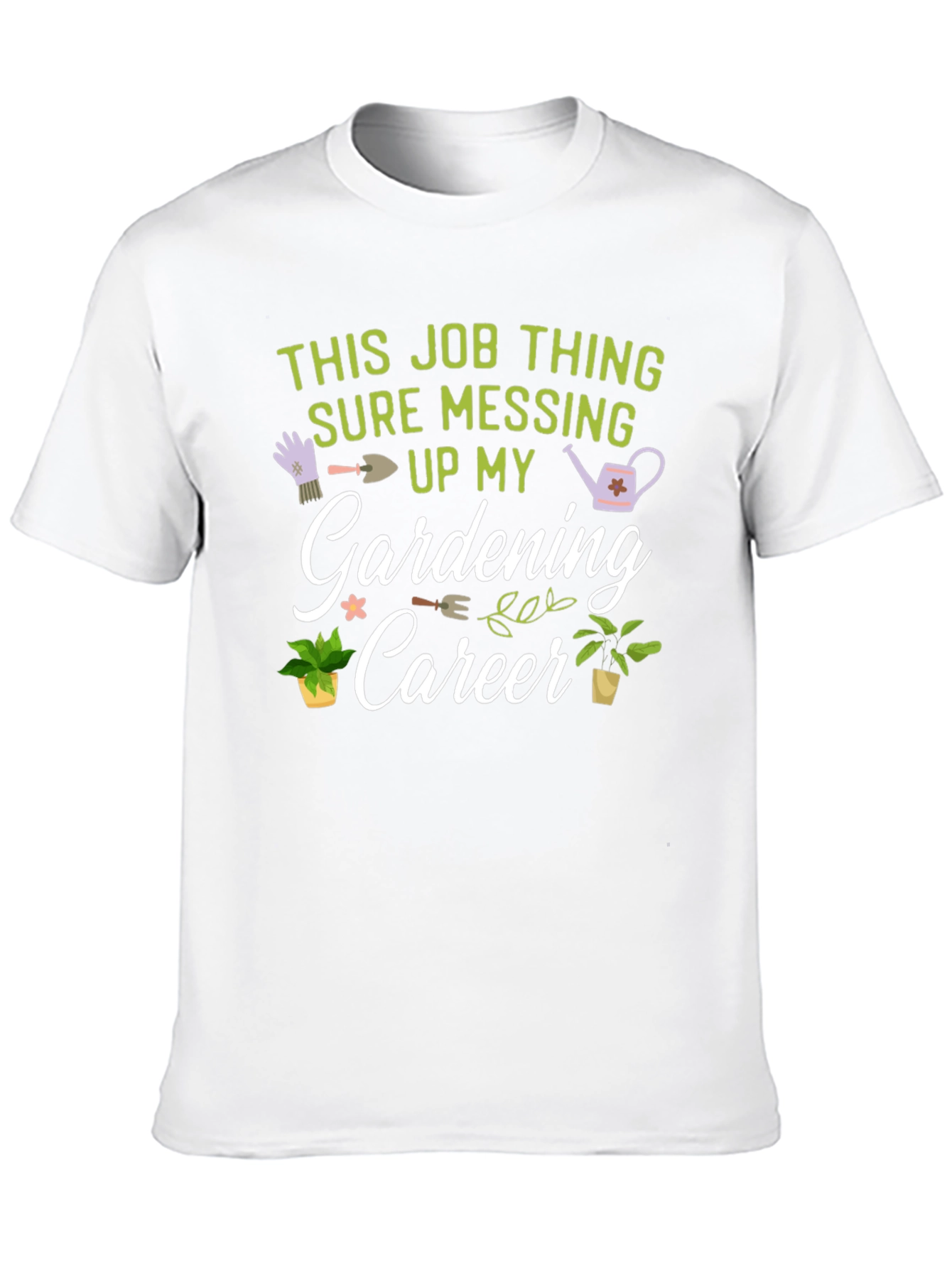 Black Gardening Career Graphic T-Shirt view 10