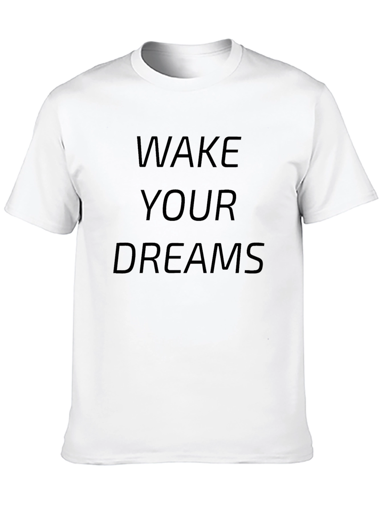Black Wake Your Dreams Graphic Tee - Soft Cotton Blend view 10
