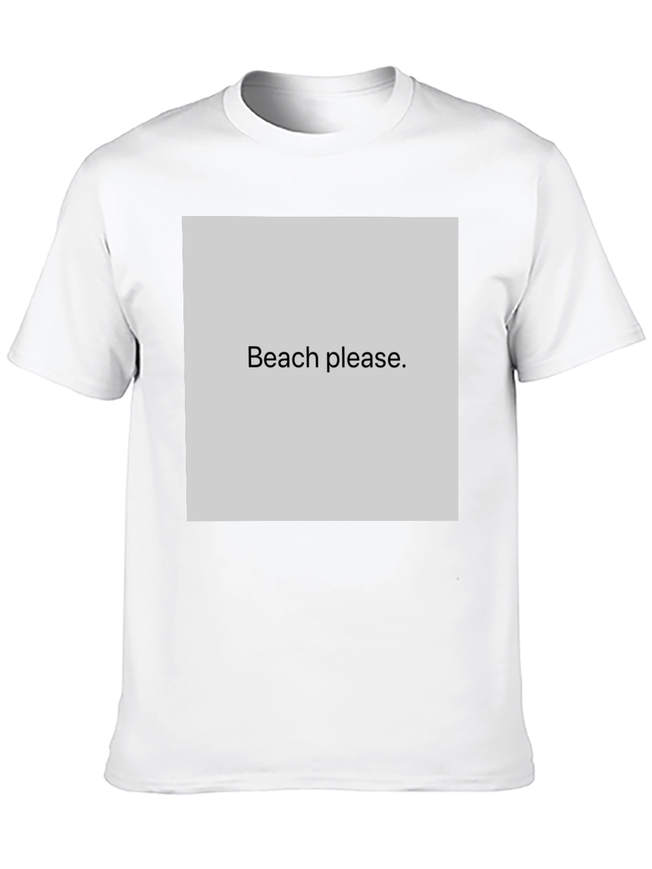 Black Beach Please Graphic Tee - Black Cotton T-Shirt view 10