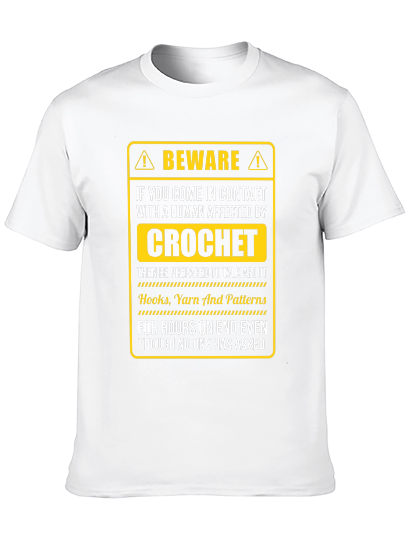 Black Beware Crochet T-Shirt view 10