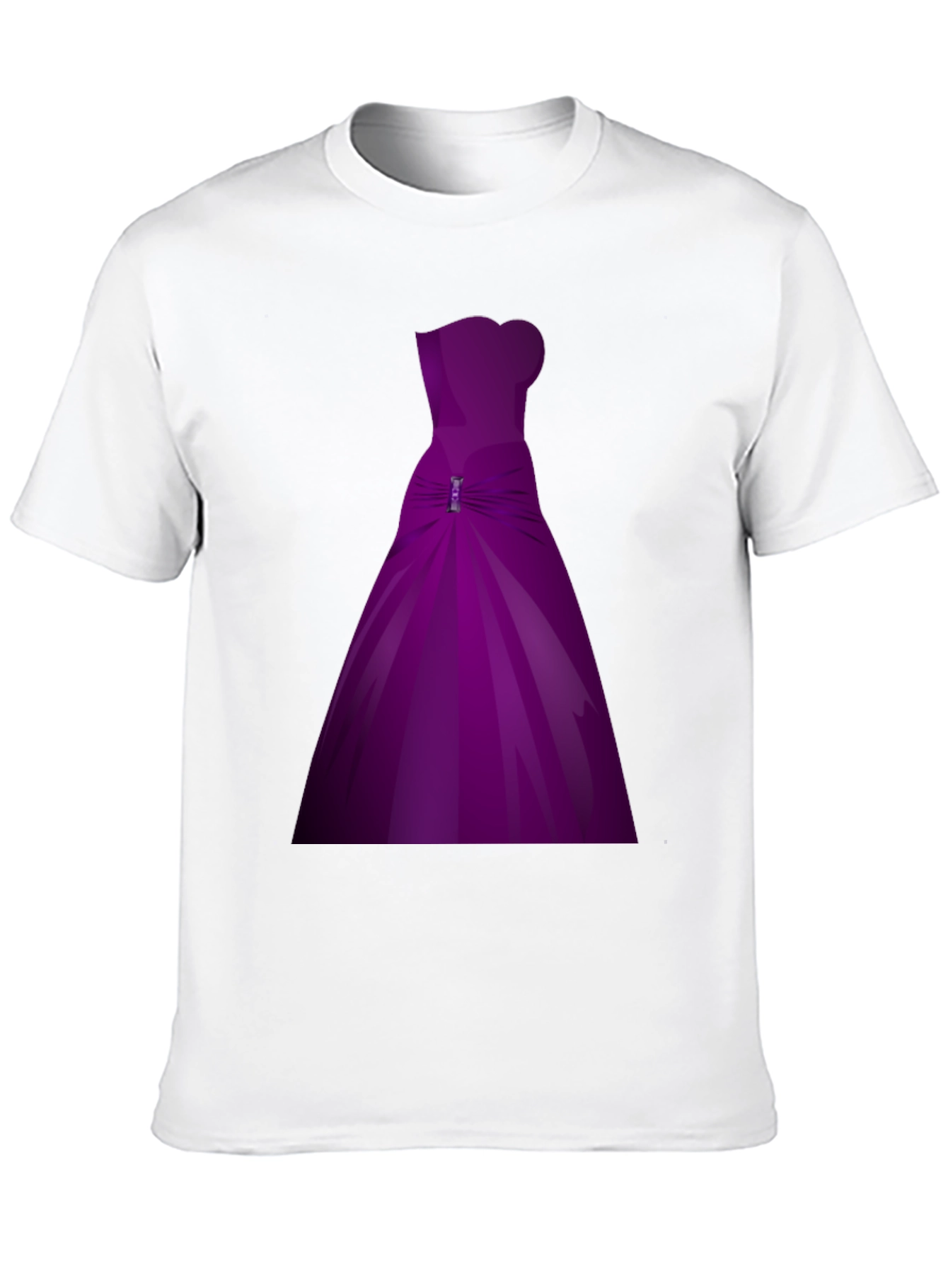 Black Purple Dress Graphic T-Shirt view 10