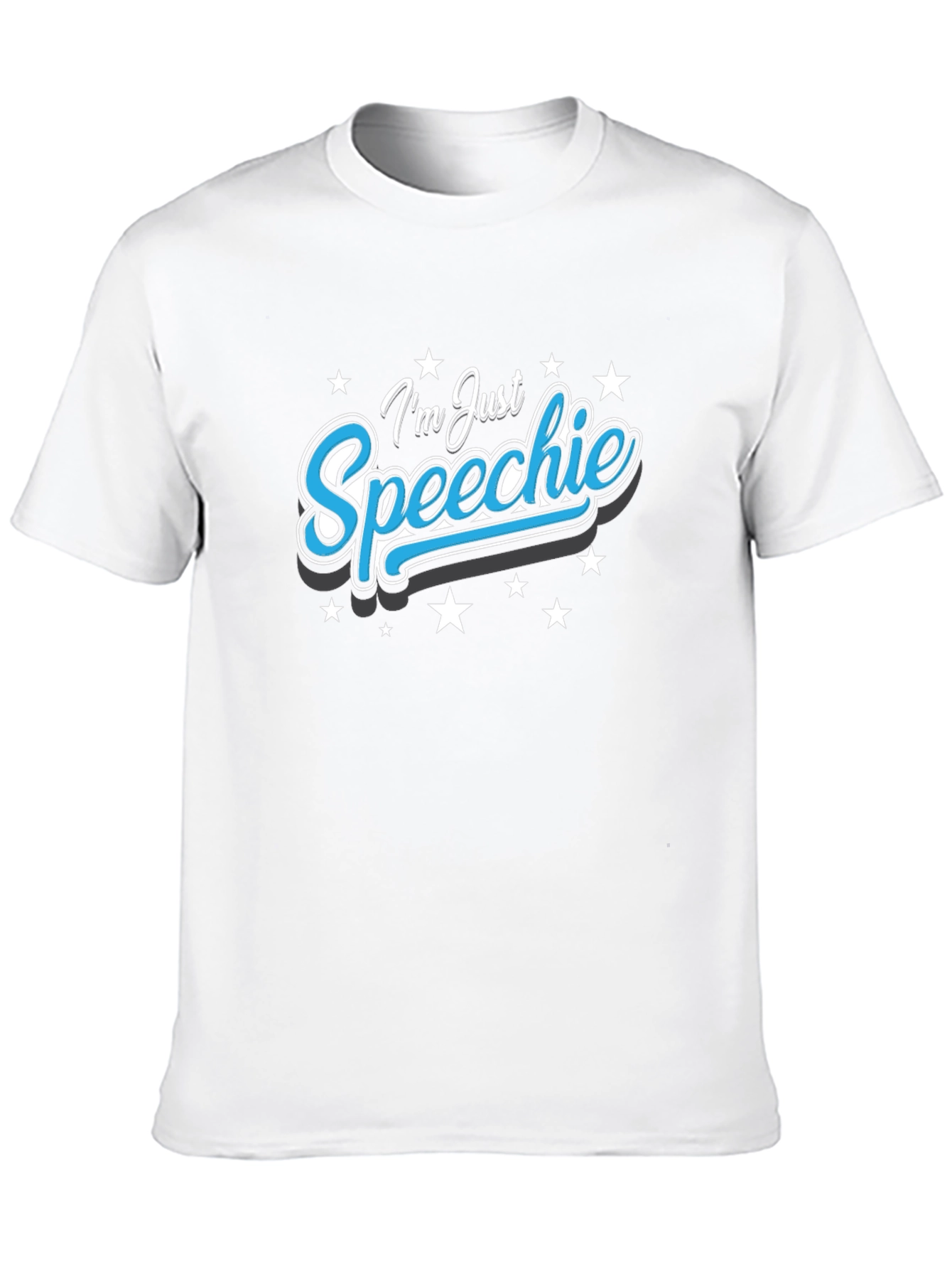 Black I'm Just Speechie T-Shirt - Black view 10