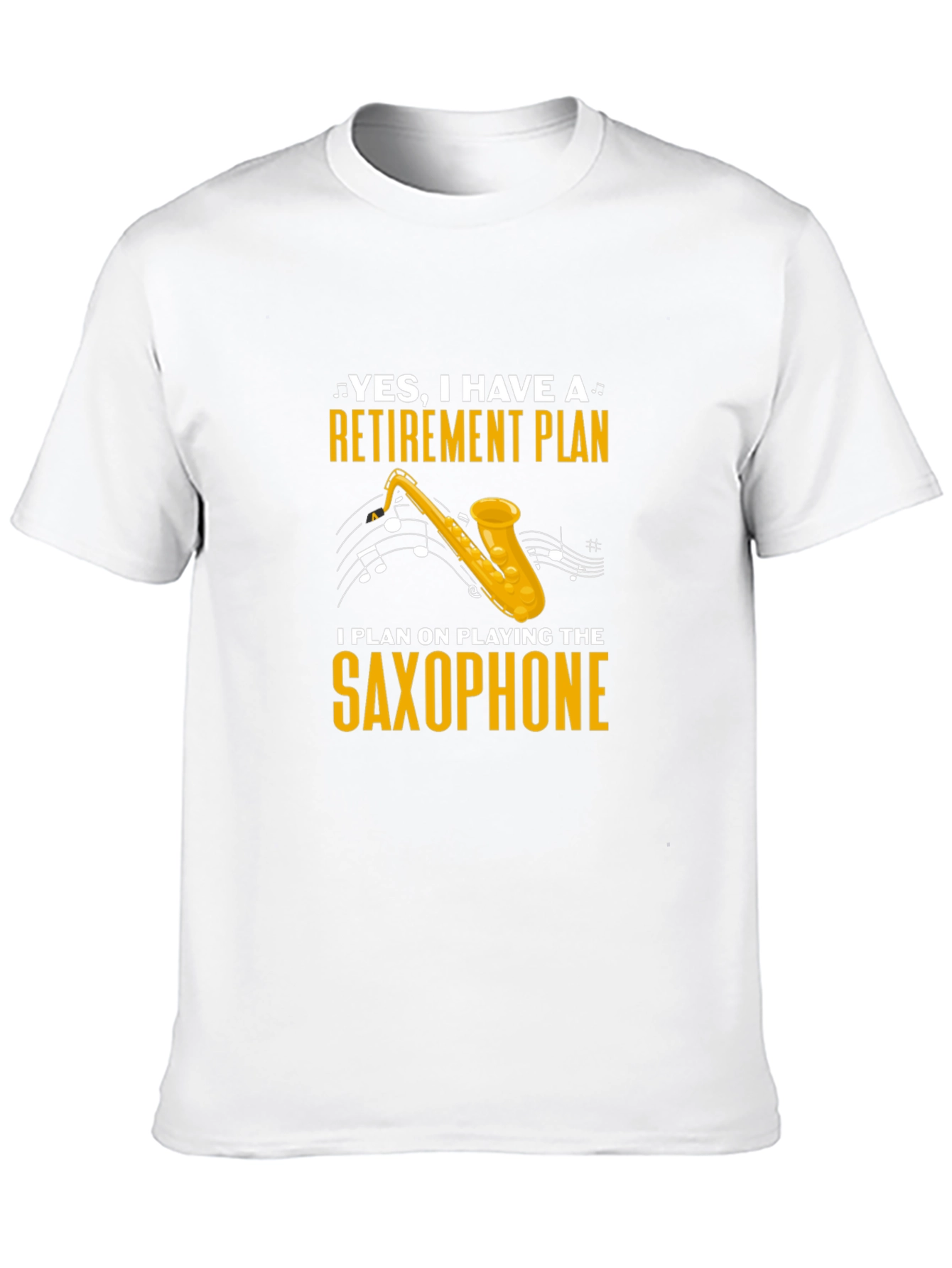 Black Retirement Plan Saxophone T-Shirt view 10