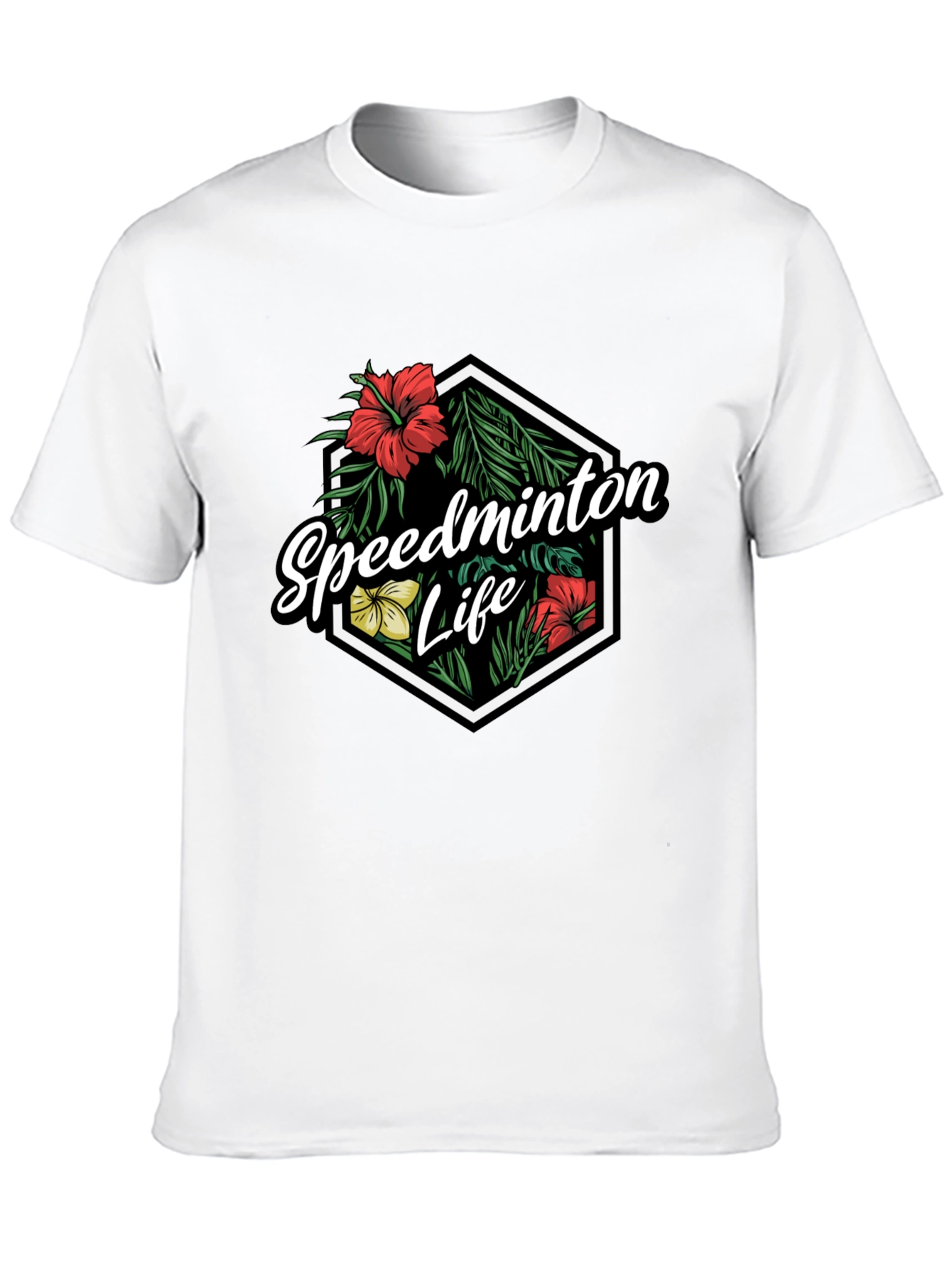 Black Speedminton Life Graphic Tee - Black view 10