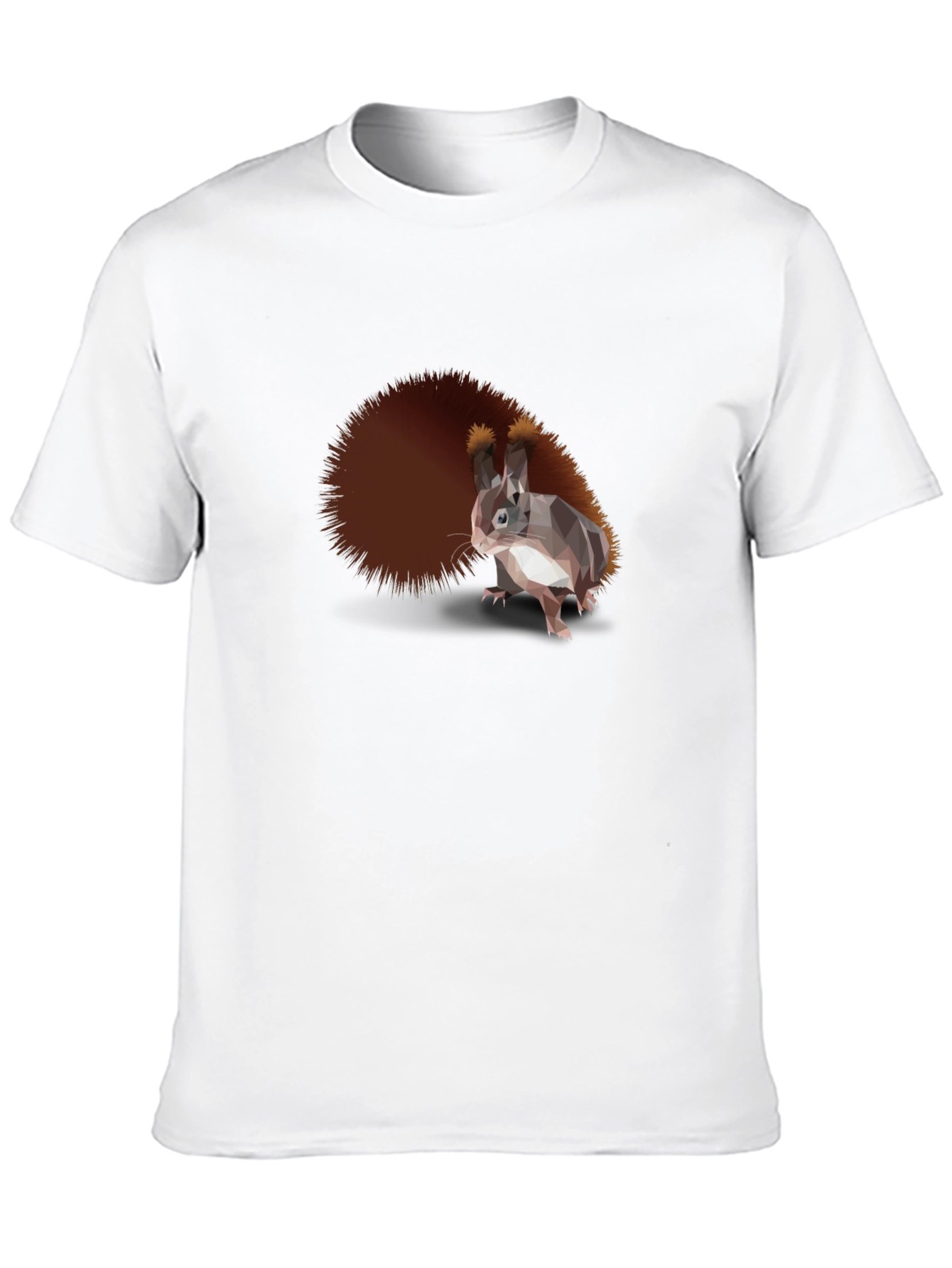 Black Stylish Squirrel Graphic Tee - Men's Black T-Shirt view 10